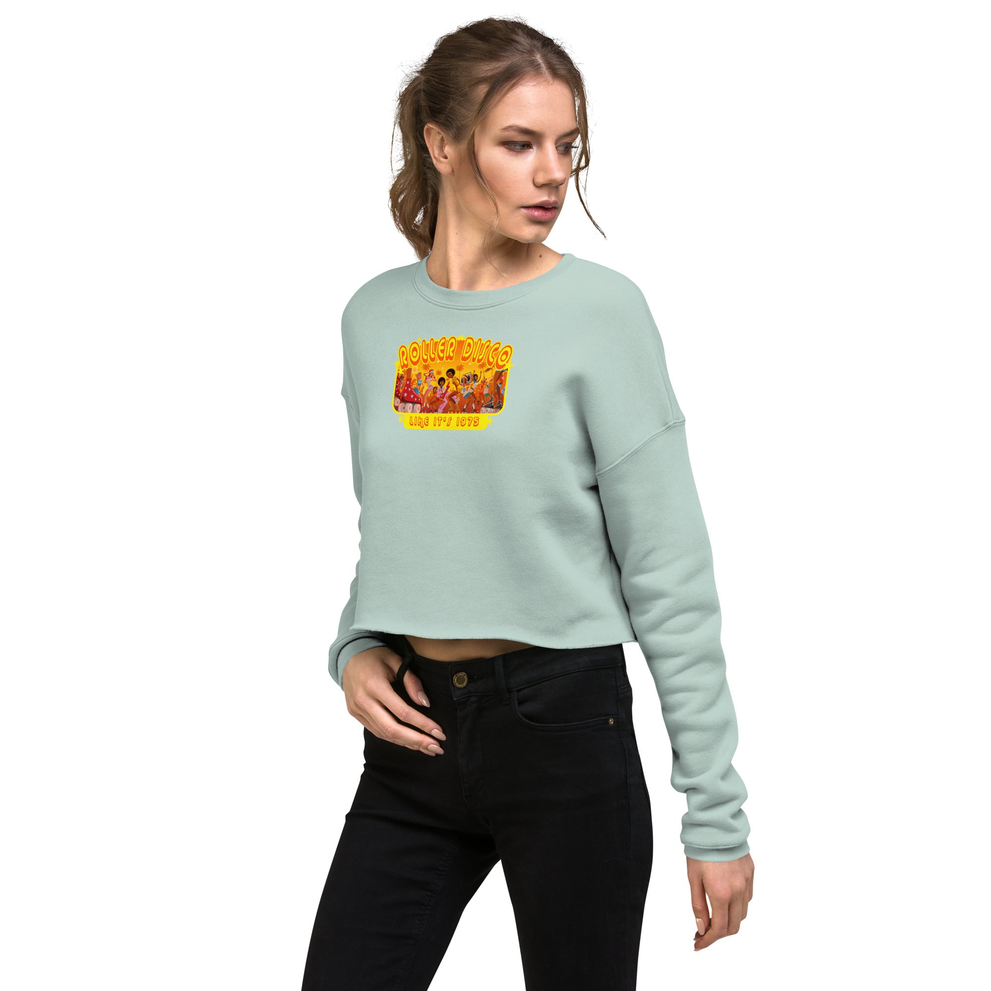 Crop Sweatshirt Roller Disco 1975