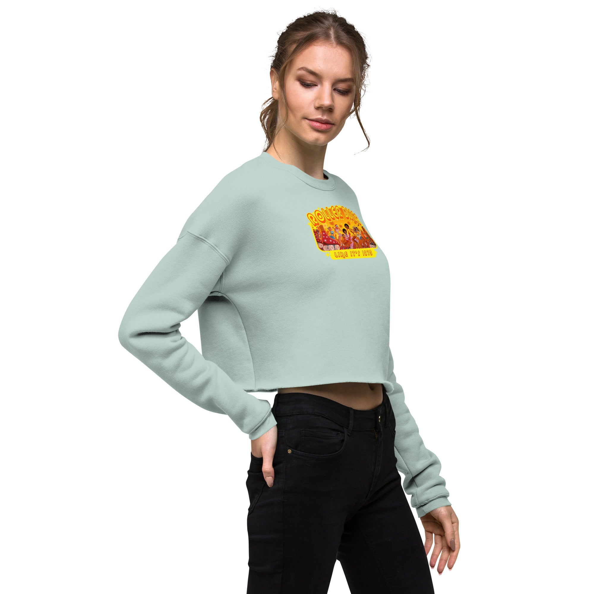 Sweat-Shirt Crop-Top Roller Disco 1975