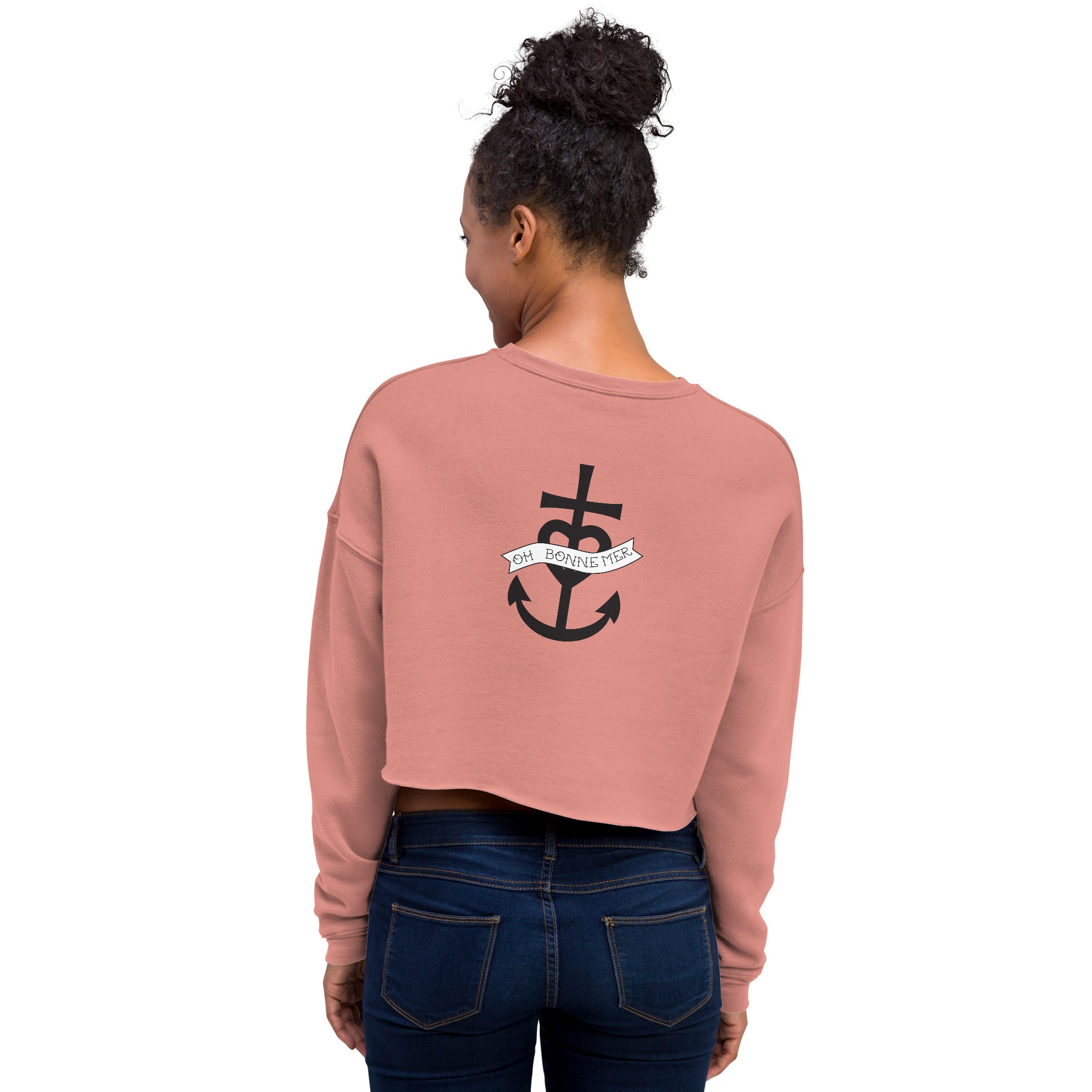 Sweat-Shirt Crop-Top Oh Bonne Mer 1 grand motif dans le dos