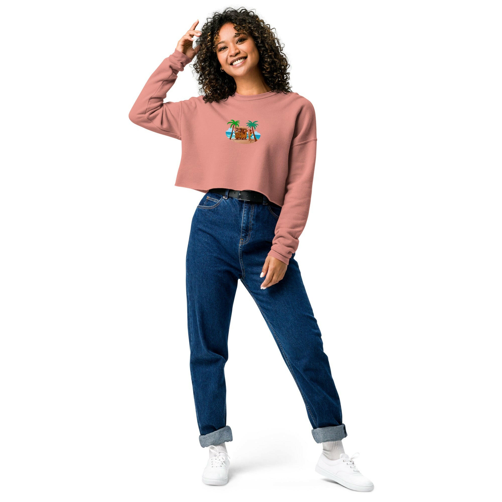 Sweat-Shirt Crop-Top Tiki Kombi