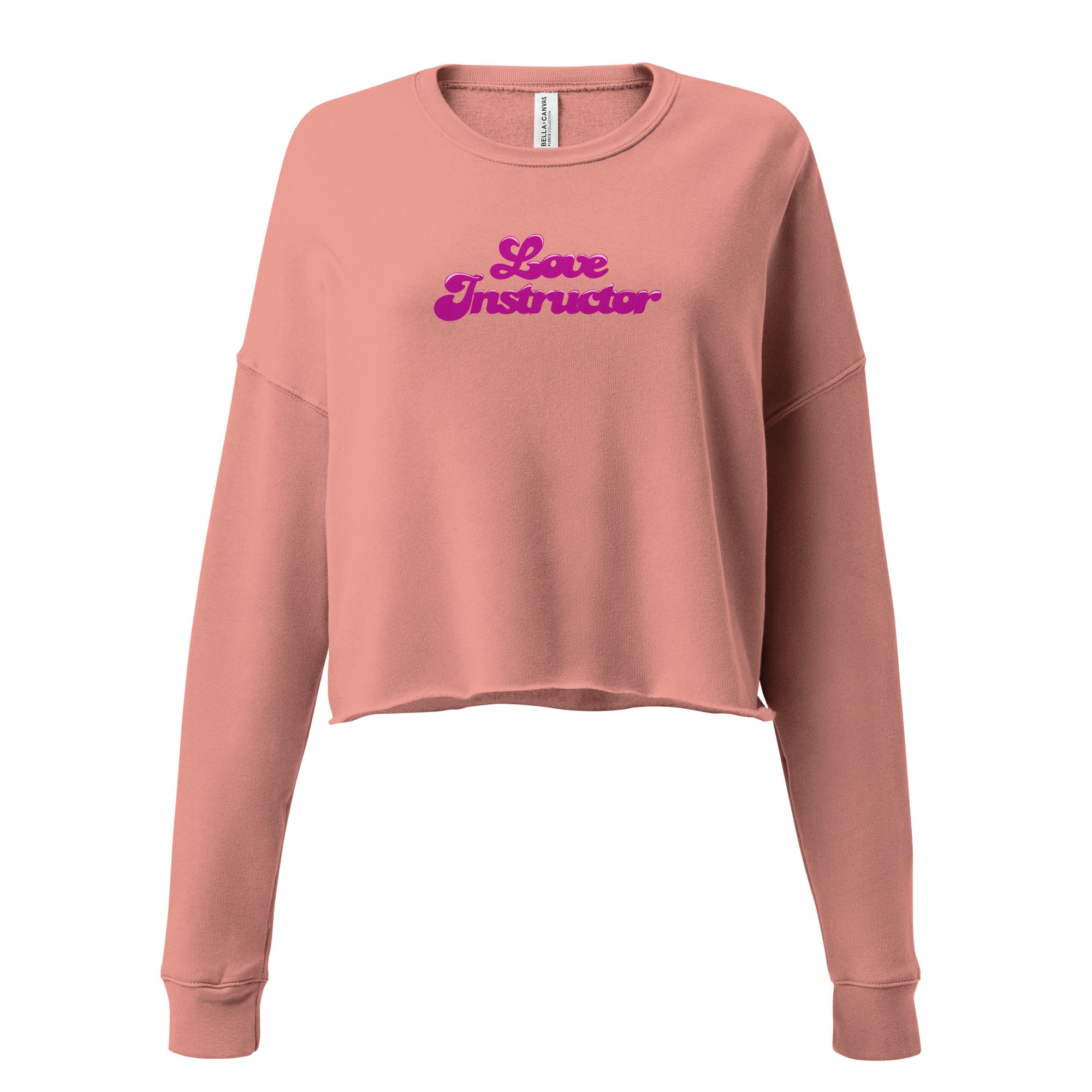 Sweat-Shirt Crop-Top Love instructor