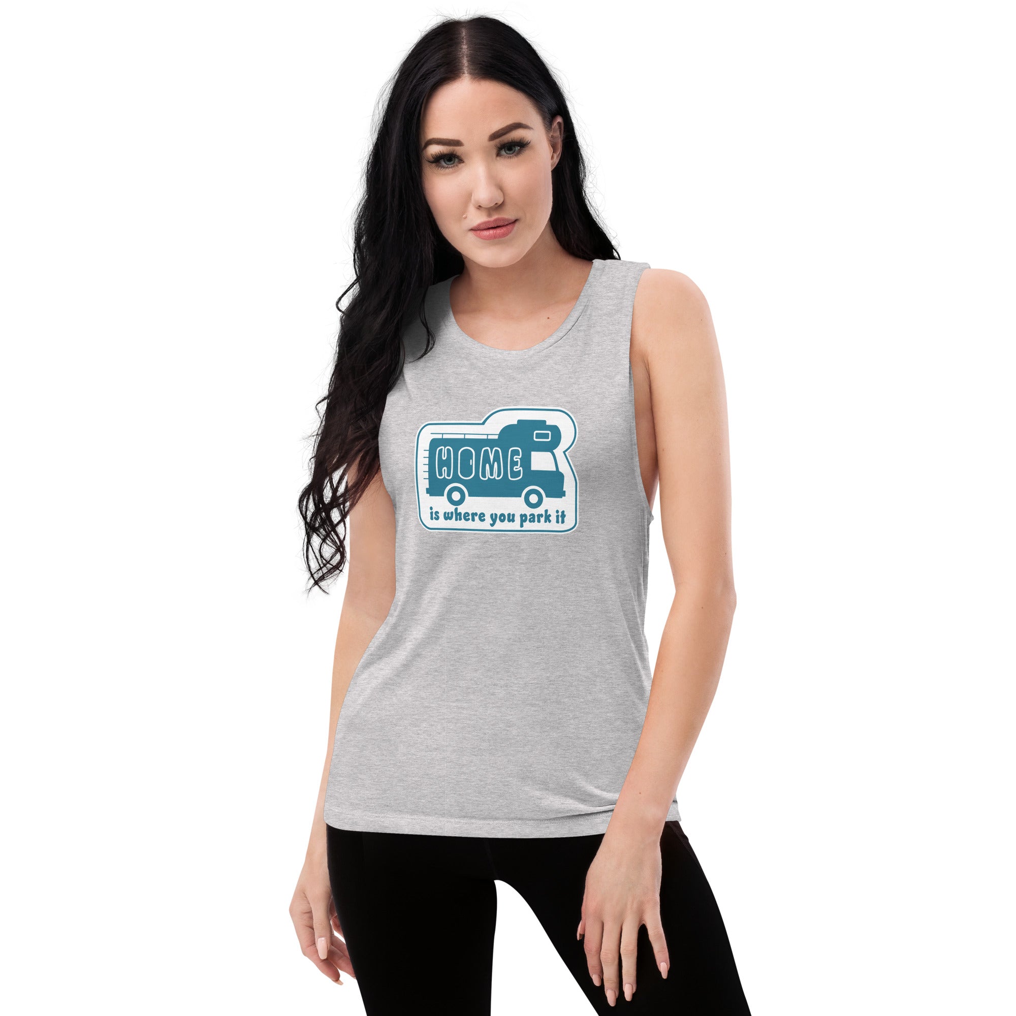 Ladies’ Muscle Tank Bold Camper Van