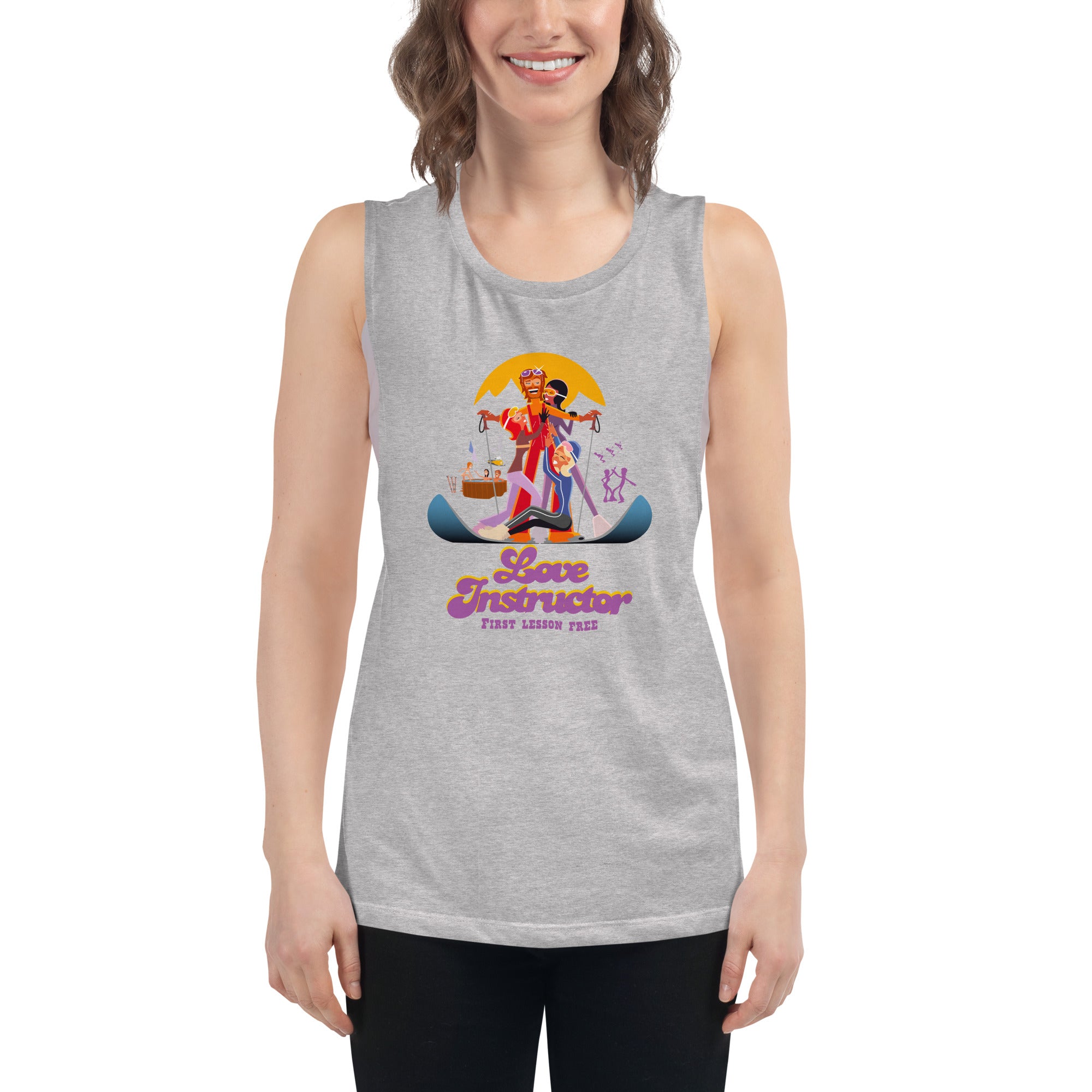 Ladies’ Muscle Tank Love instructor First lesson free