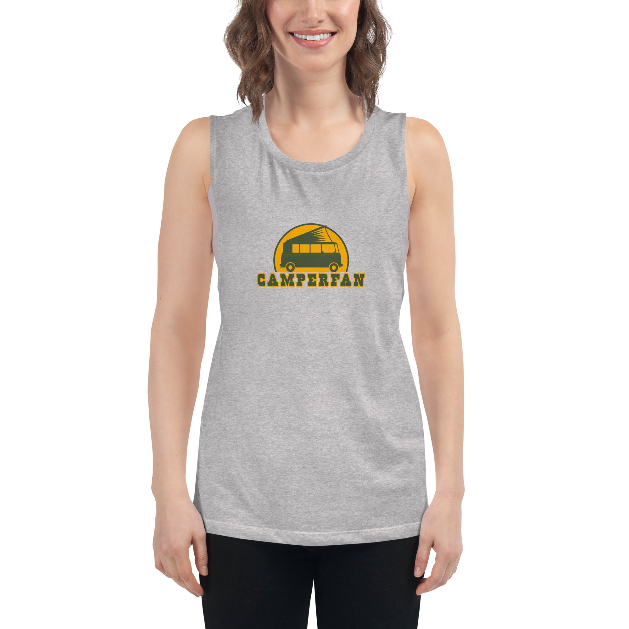 Ladies’ Muscle Tank Camperfan