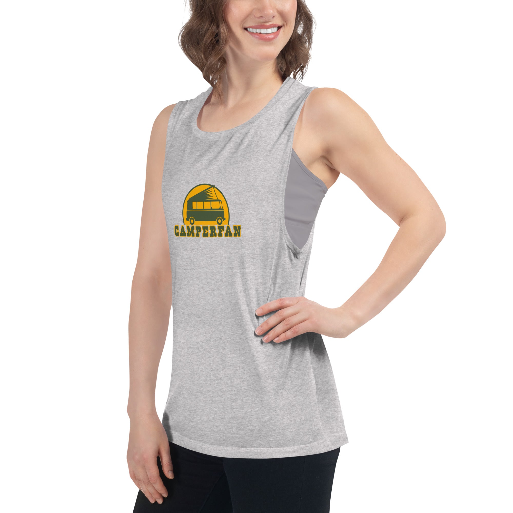 Ladies’ Muscle Tank Camperfan