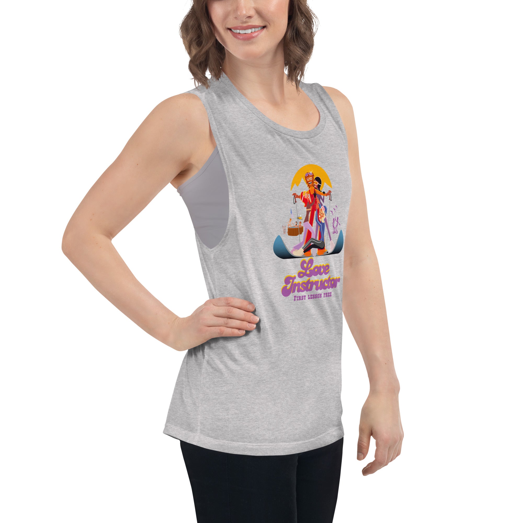 Ladies’ Muscle Tank Love instructor First lesson free