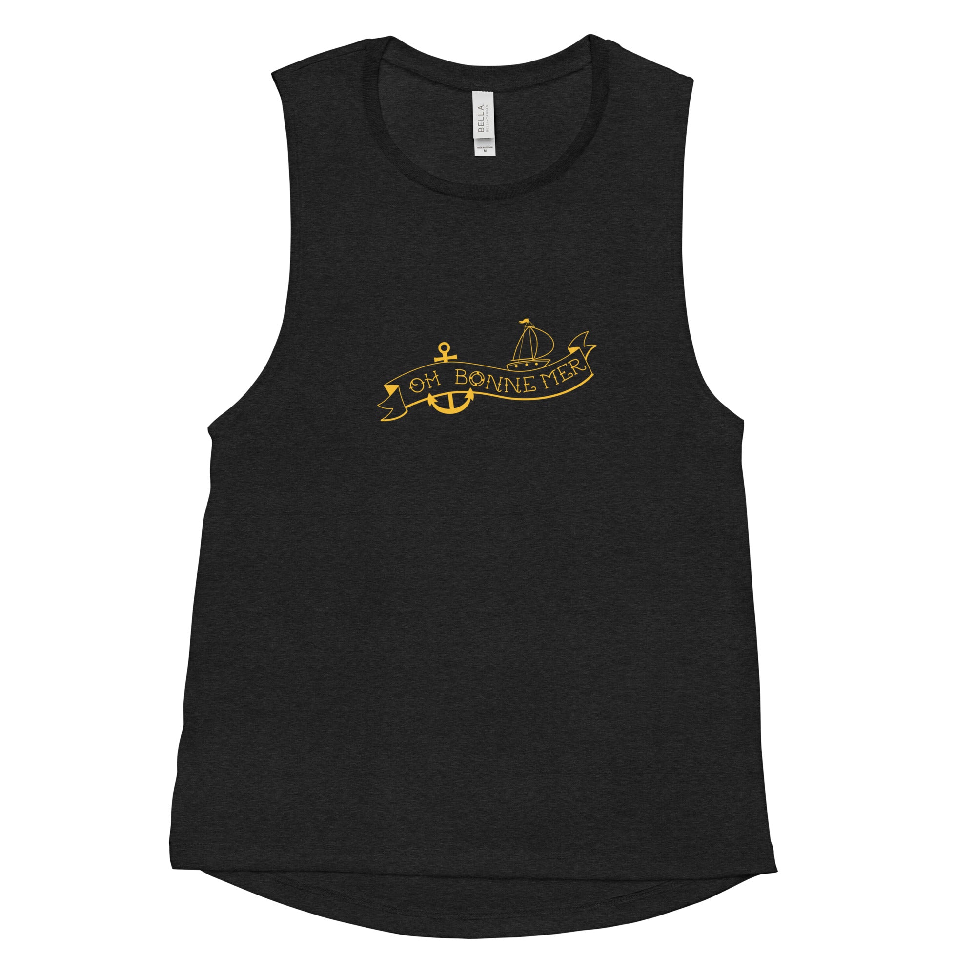 Ladies’ Muscle Tank Oh Bonne Mer Tattoo Gold