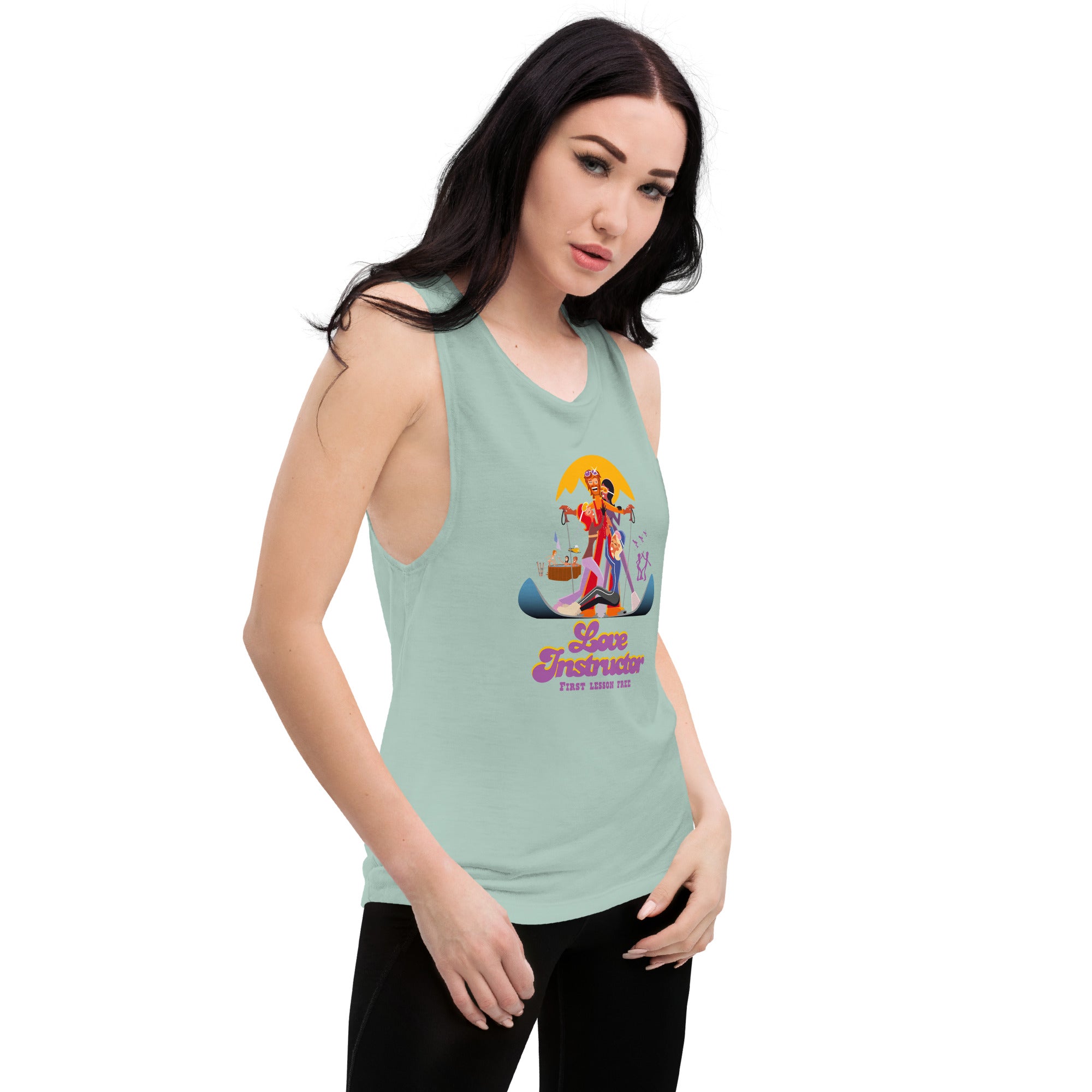 Ladies’ Muscle Tank Love instructor First lesson free