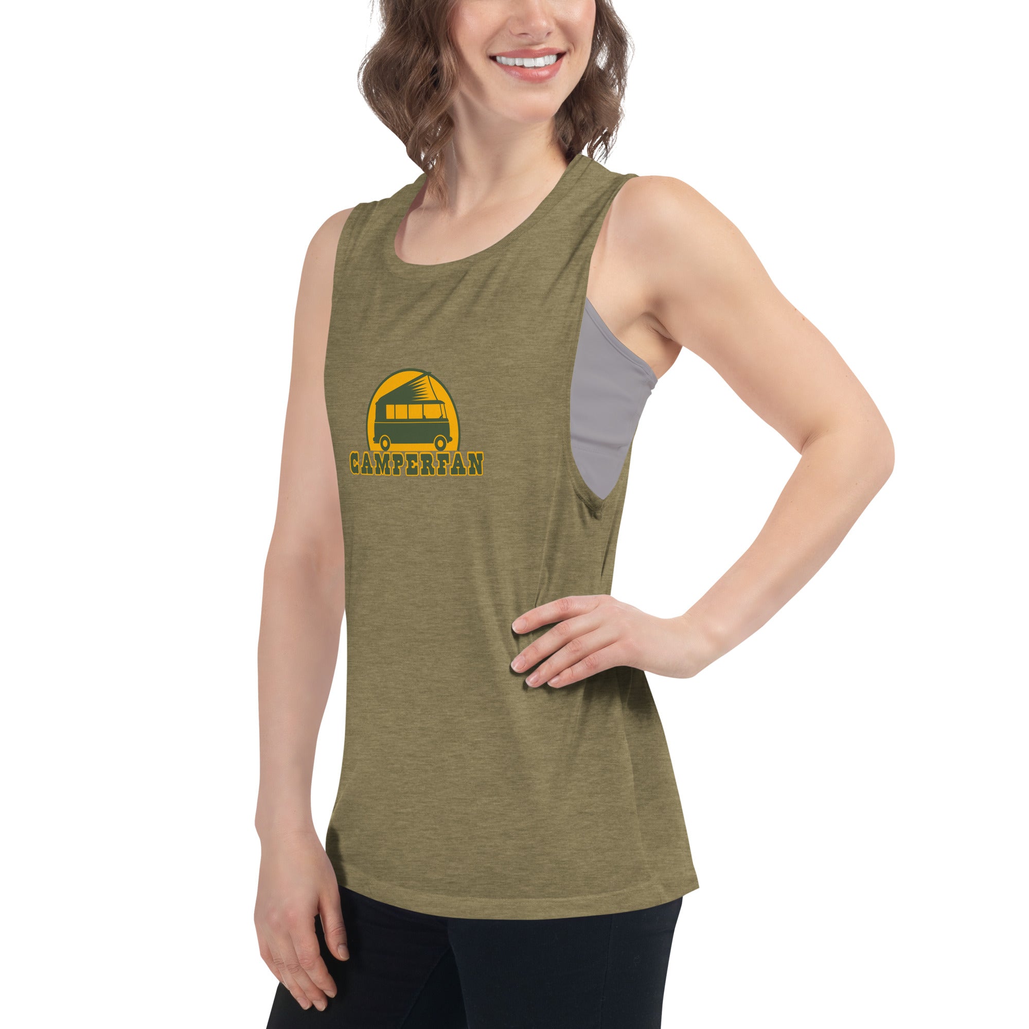 Ladies’ Muscle Tank Camperfan