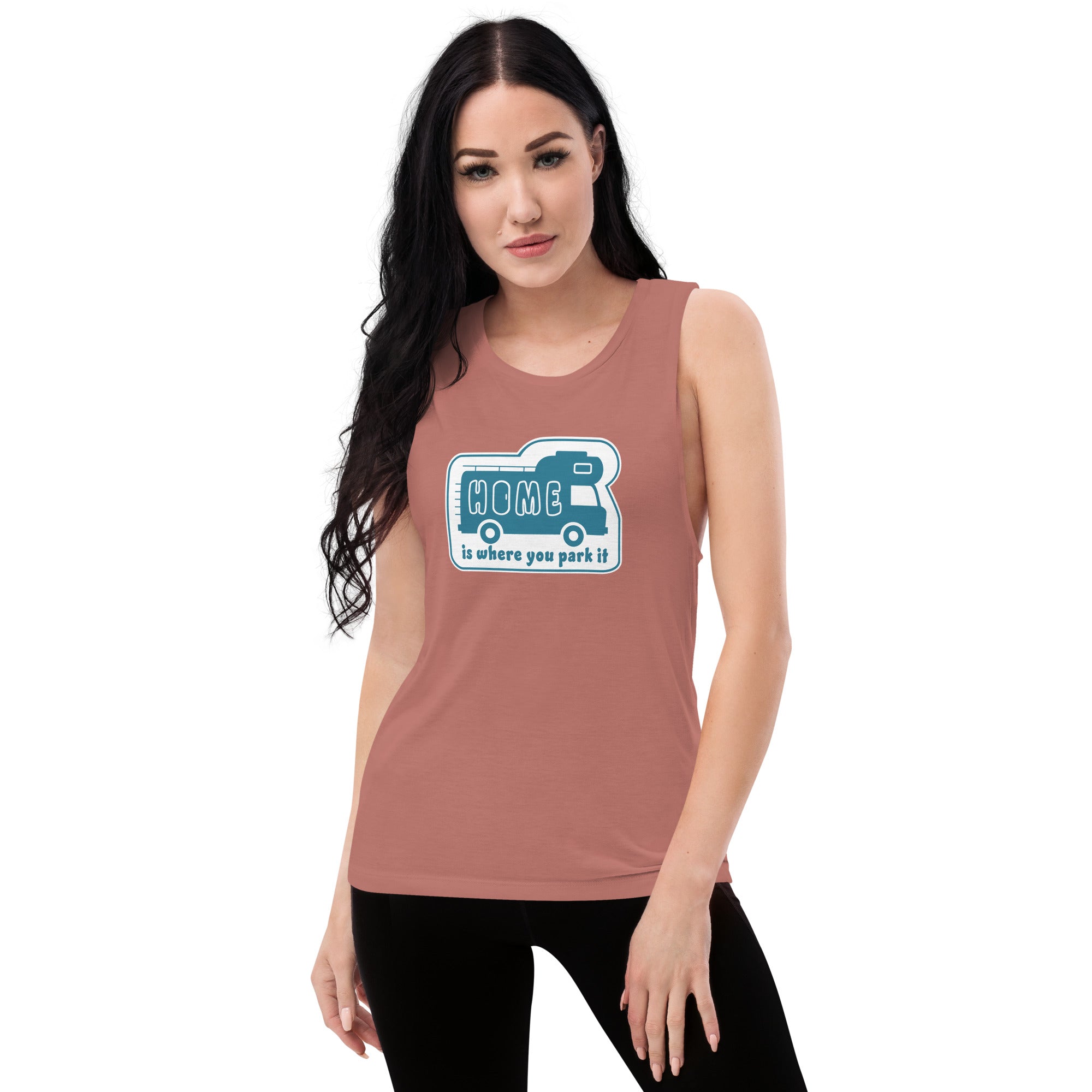 Ladies’ Muscle Tank Bold Camper Van