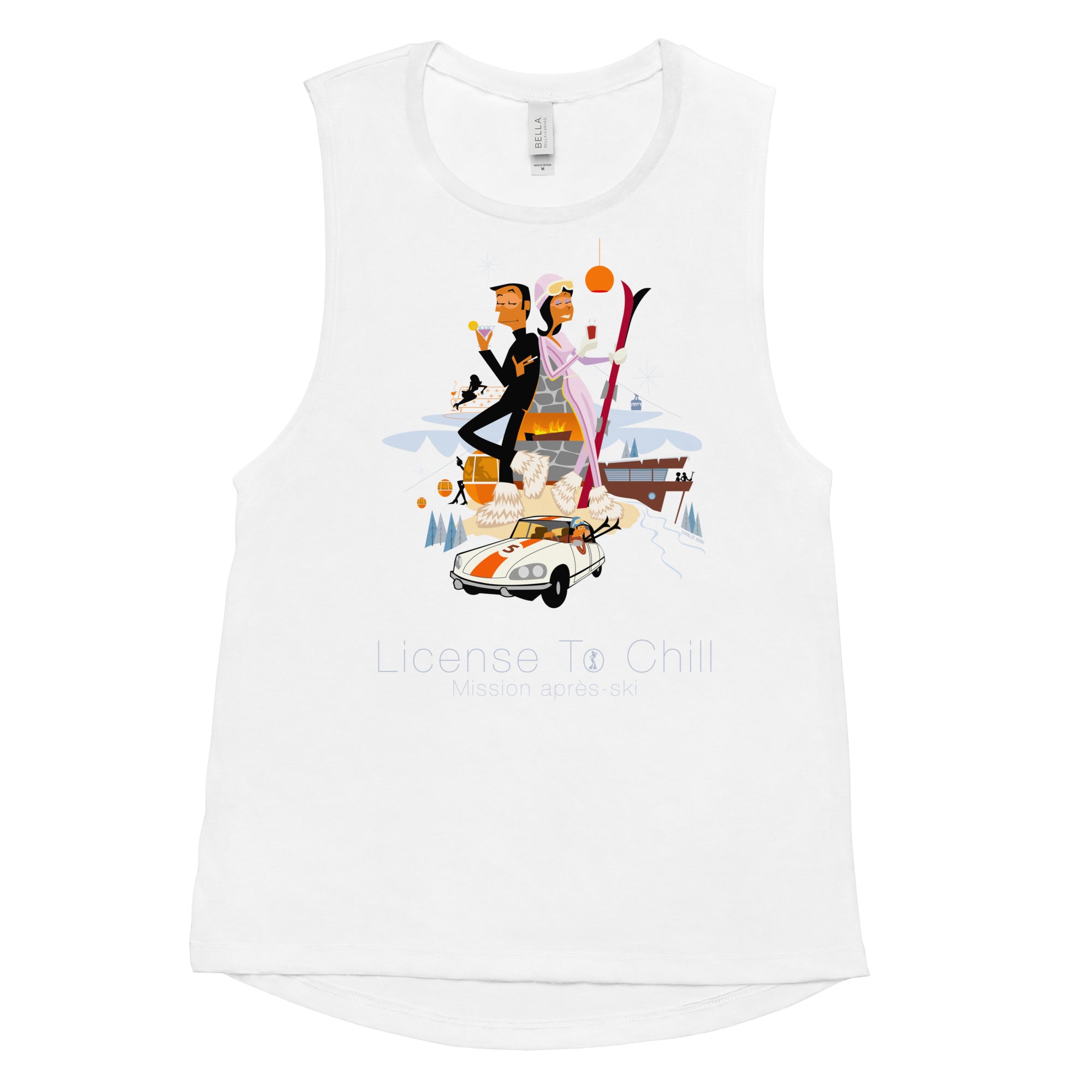 T-Shirt sans manches pour Femme License To Chill Mission Après-Ski