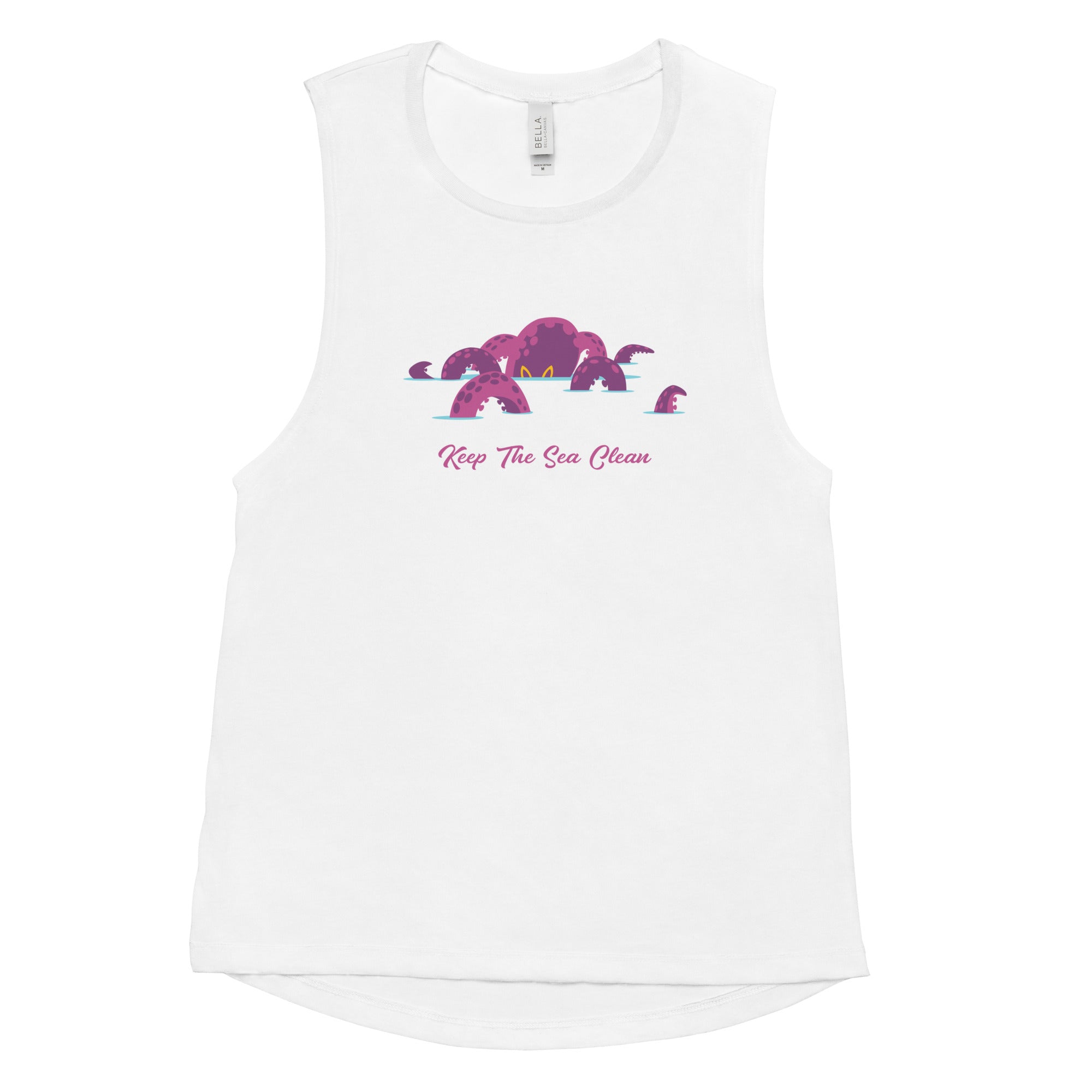 T-Shirt sans manches pour Femme Octopus Purple