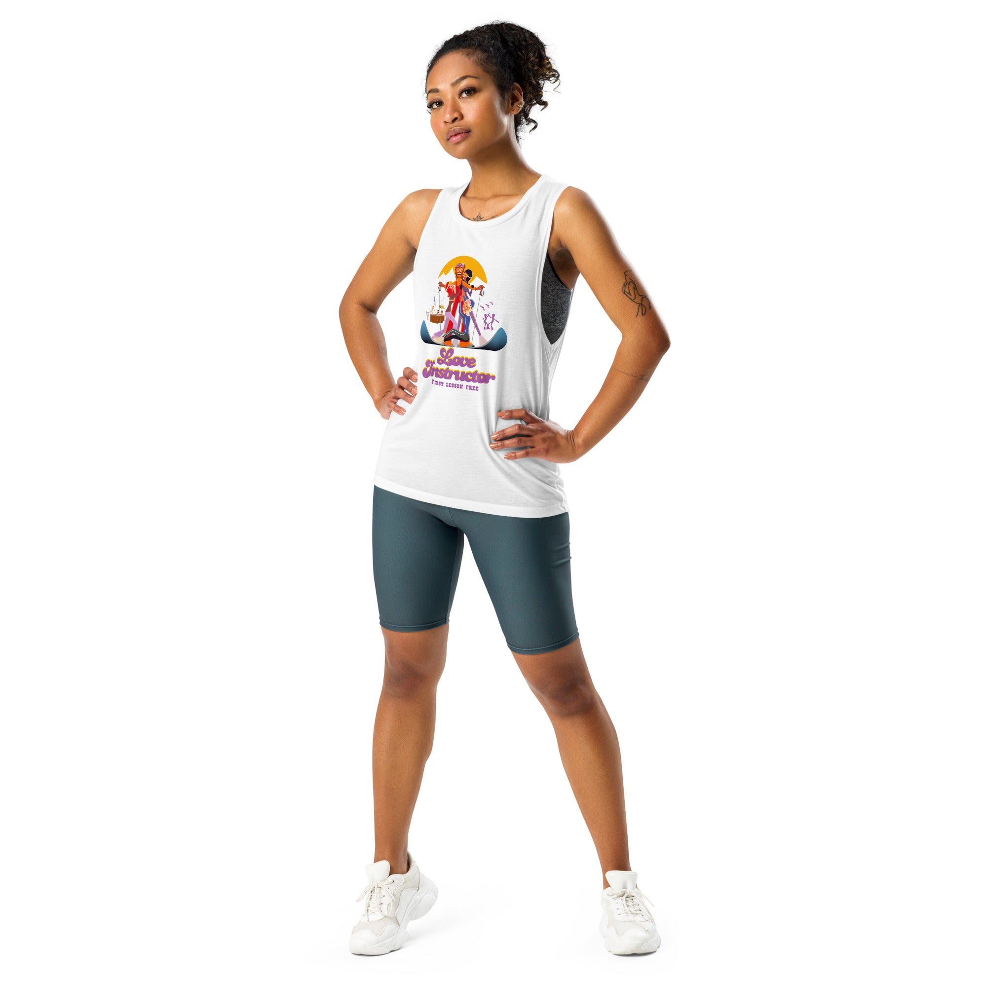 Ladies’ Muscle Tank Love instructor First lesson free