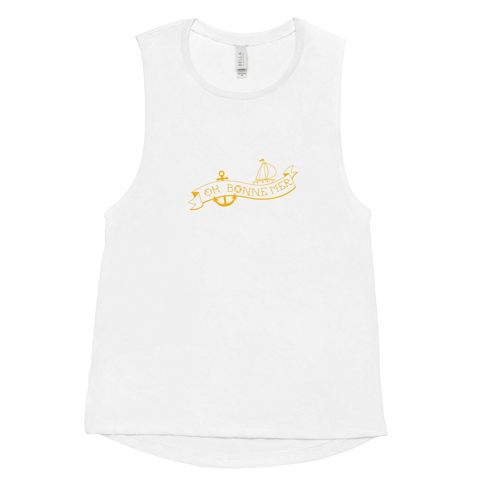 Ladies’ Muscle Tank Oh Bonne Mer Tattoo Gold