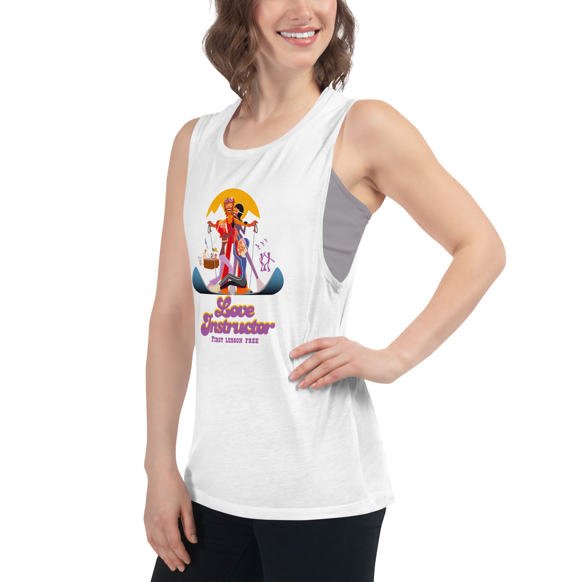 Ladies’ Muscle Tank Love instructor First lesson free