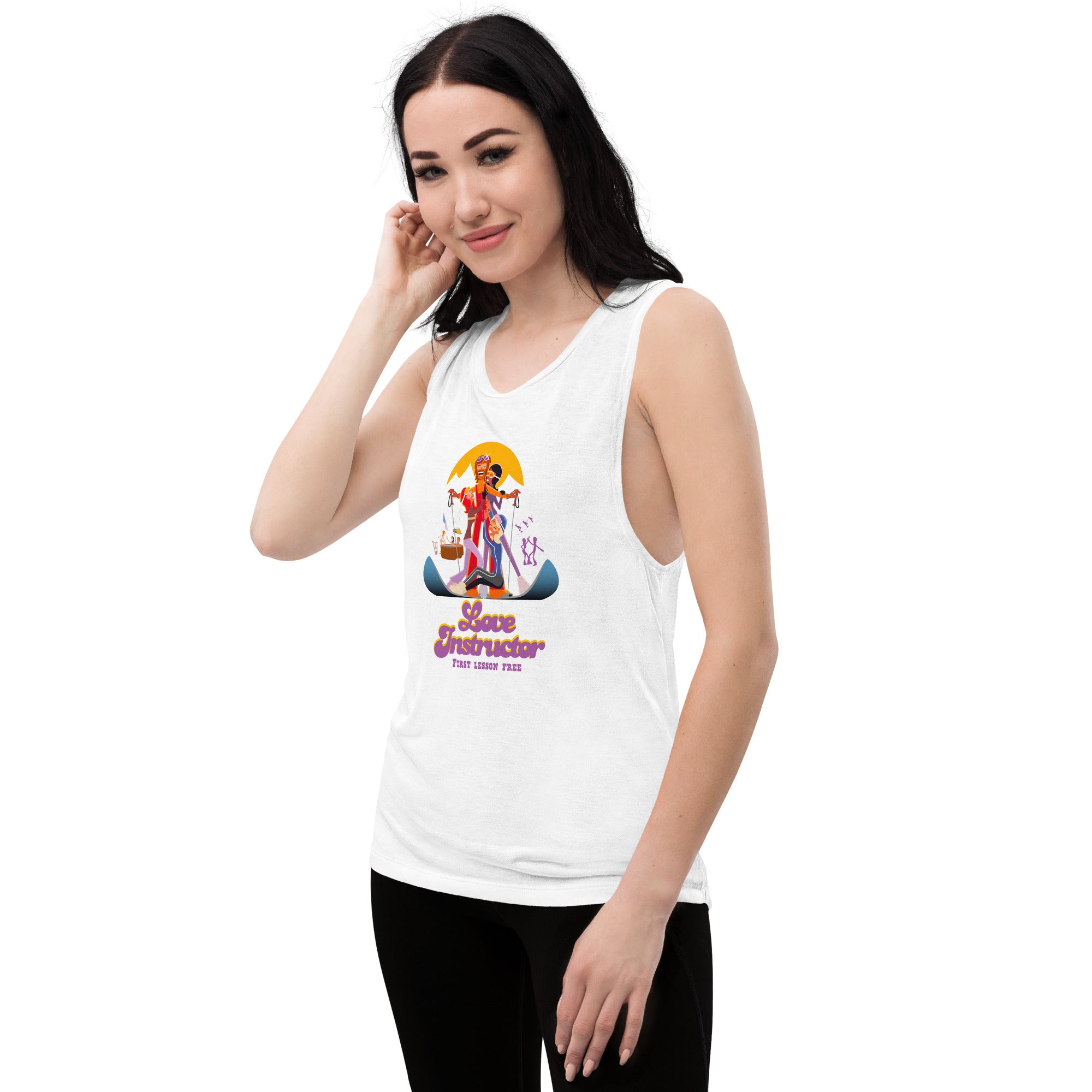 Ladies’ Muscle Tank Love instructor First lesson free