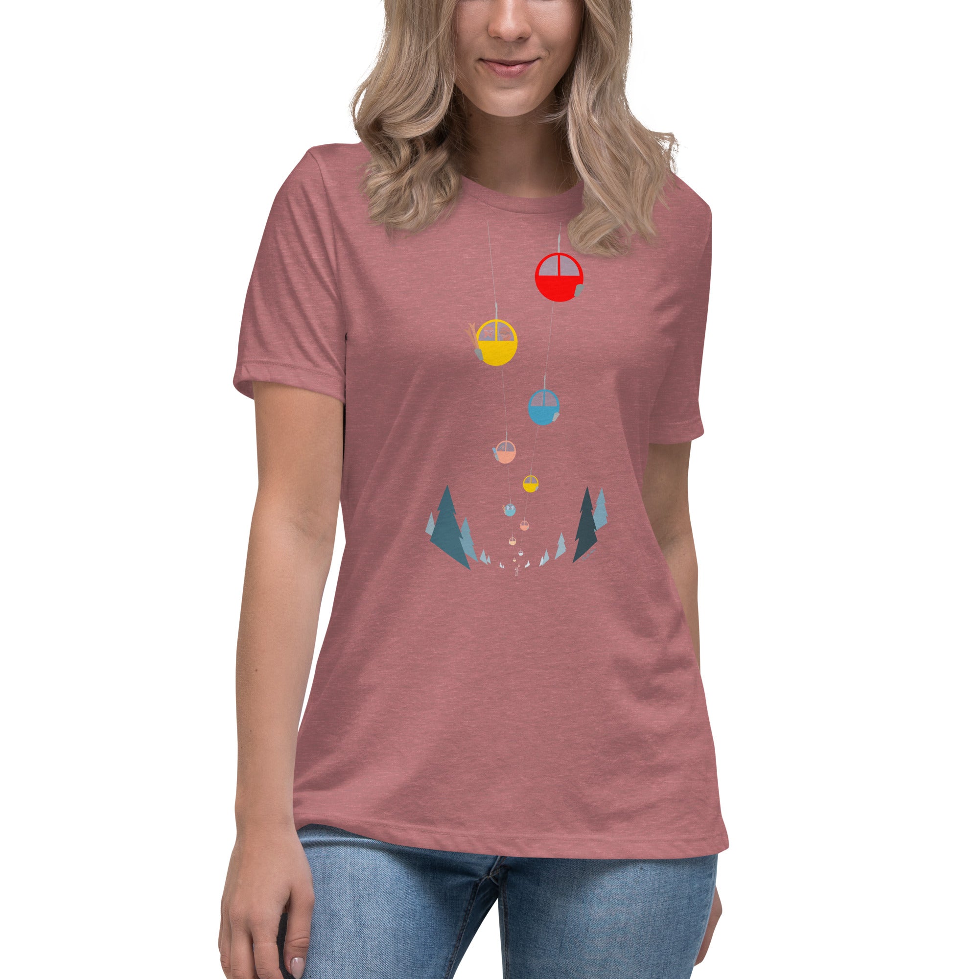 Women's Relaxed T-Shirt Gondolas in the mist