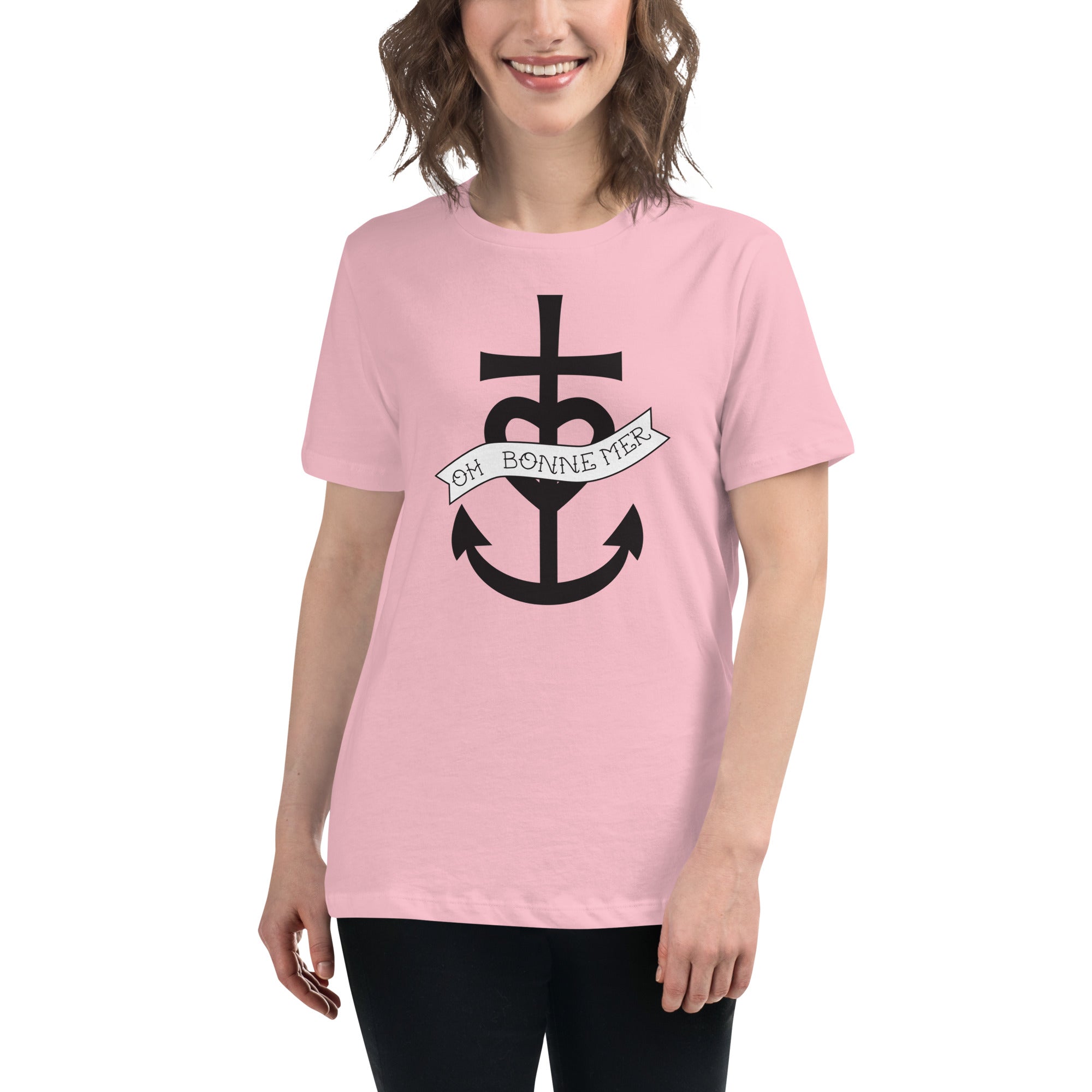 T-shirt décontracté pour Femme Oh Bonne Mer 1 grand motif sur la face