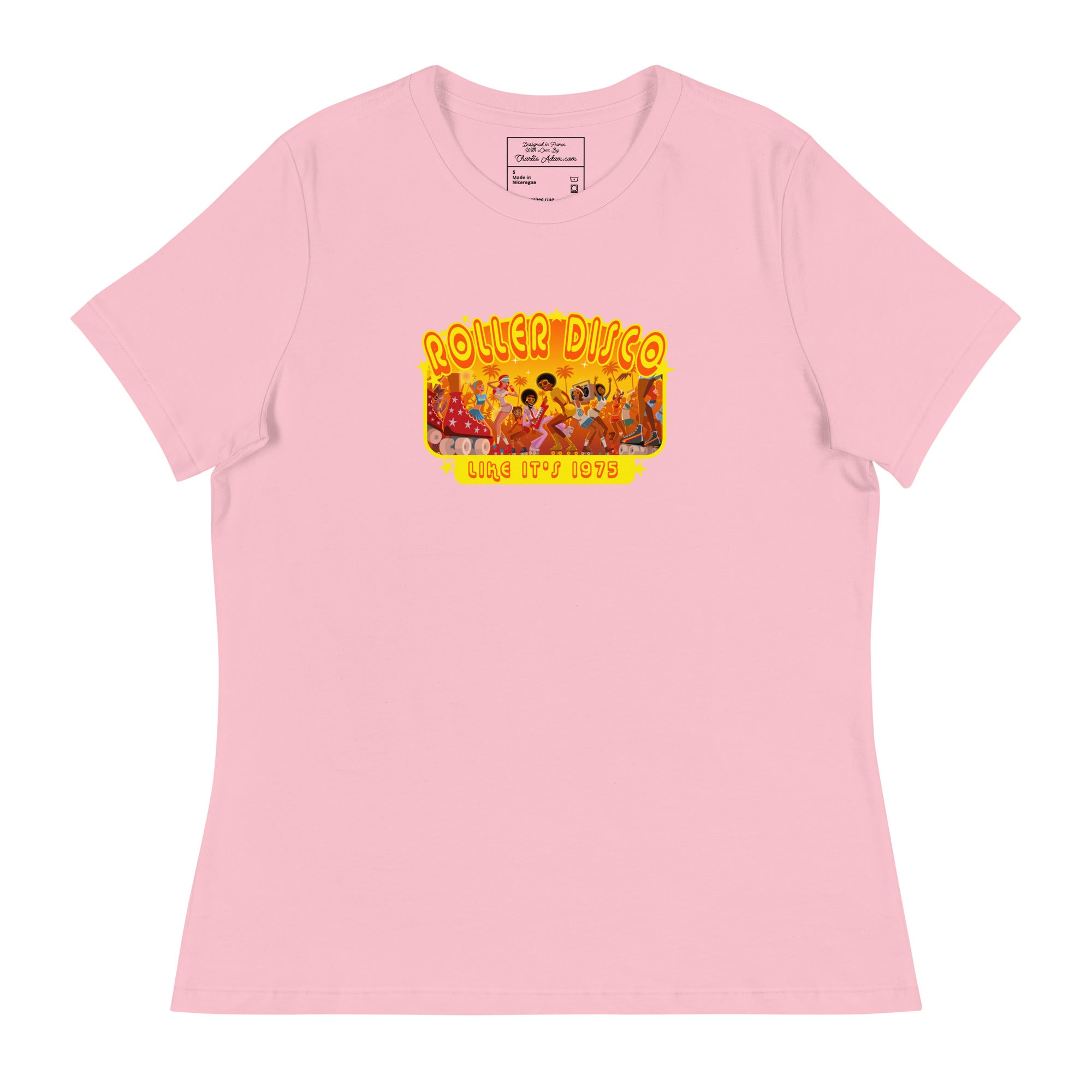 Women's Relaxed T-Shirt Roller Disco 1975