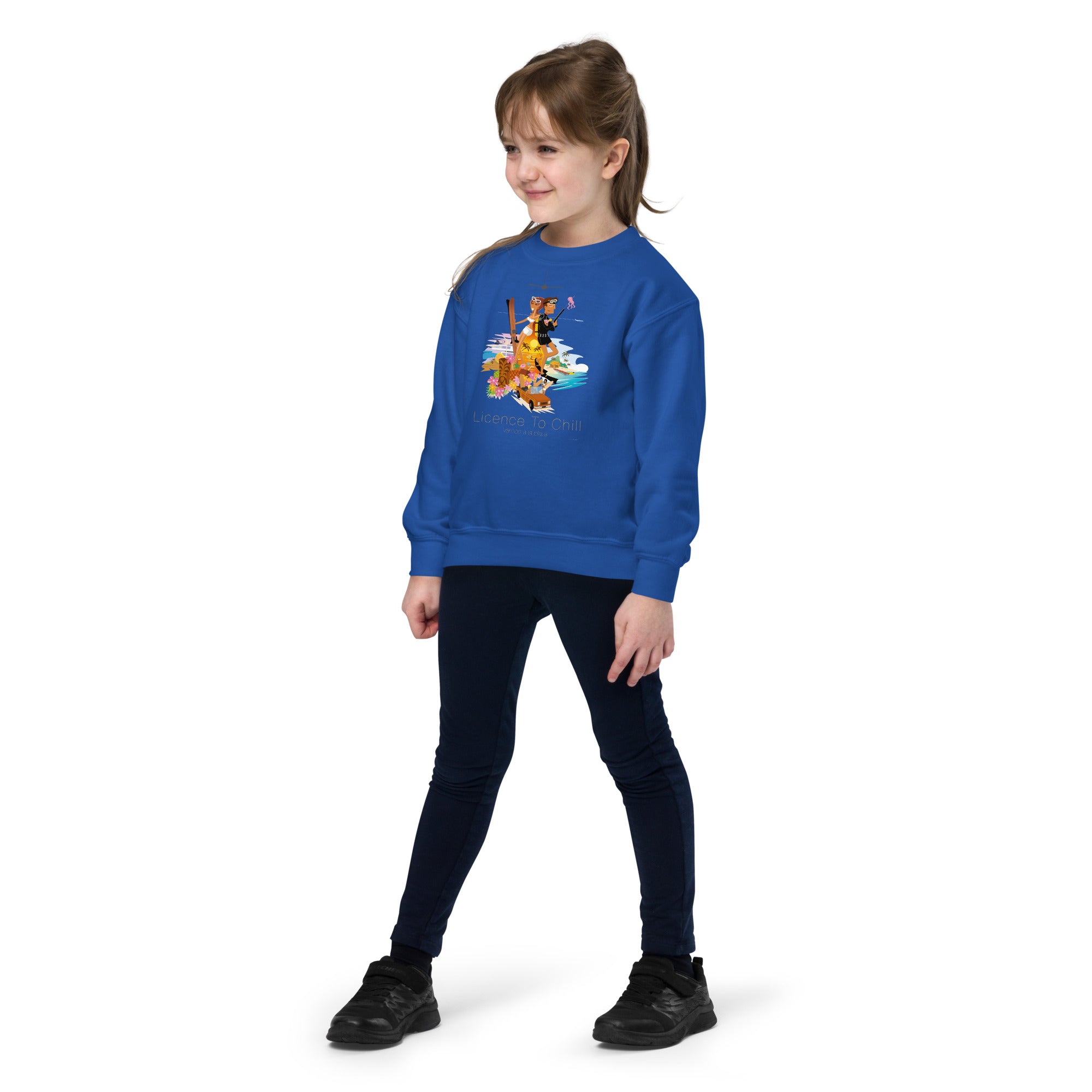 Youth crewneck sweatshirt License to Chill Vamos a la Playa