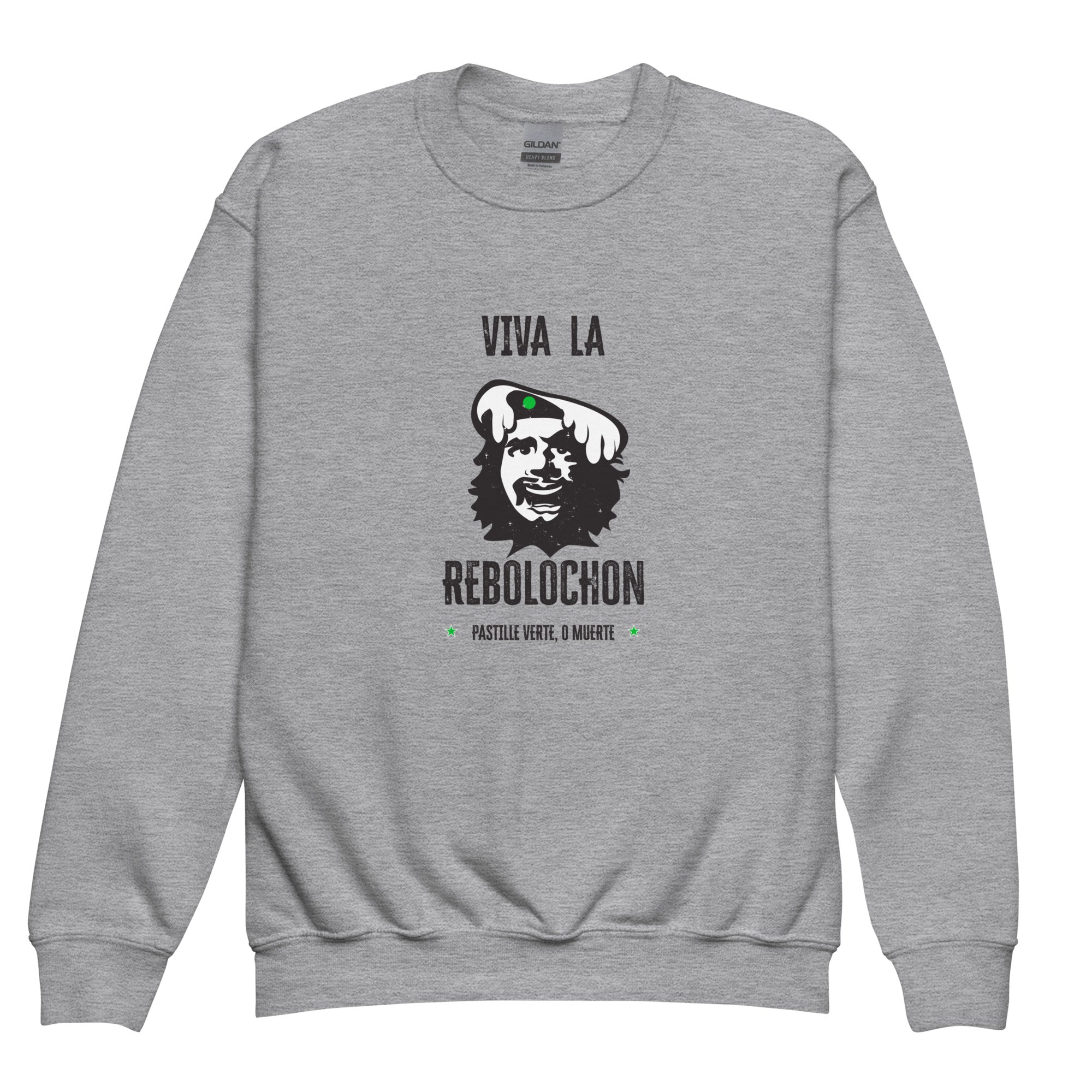 Sweat classique enfant Viva la Rebolochon sur fond clair