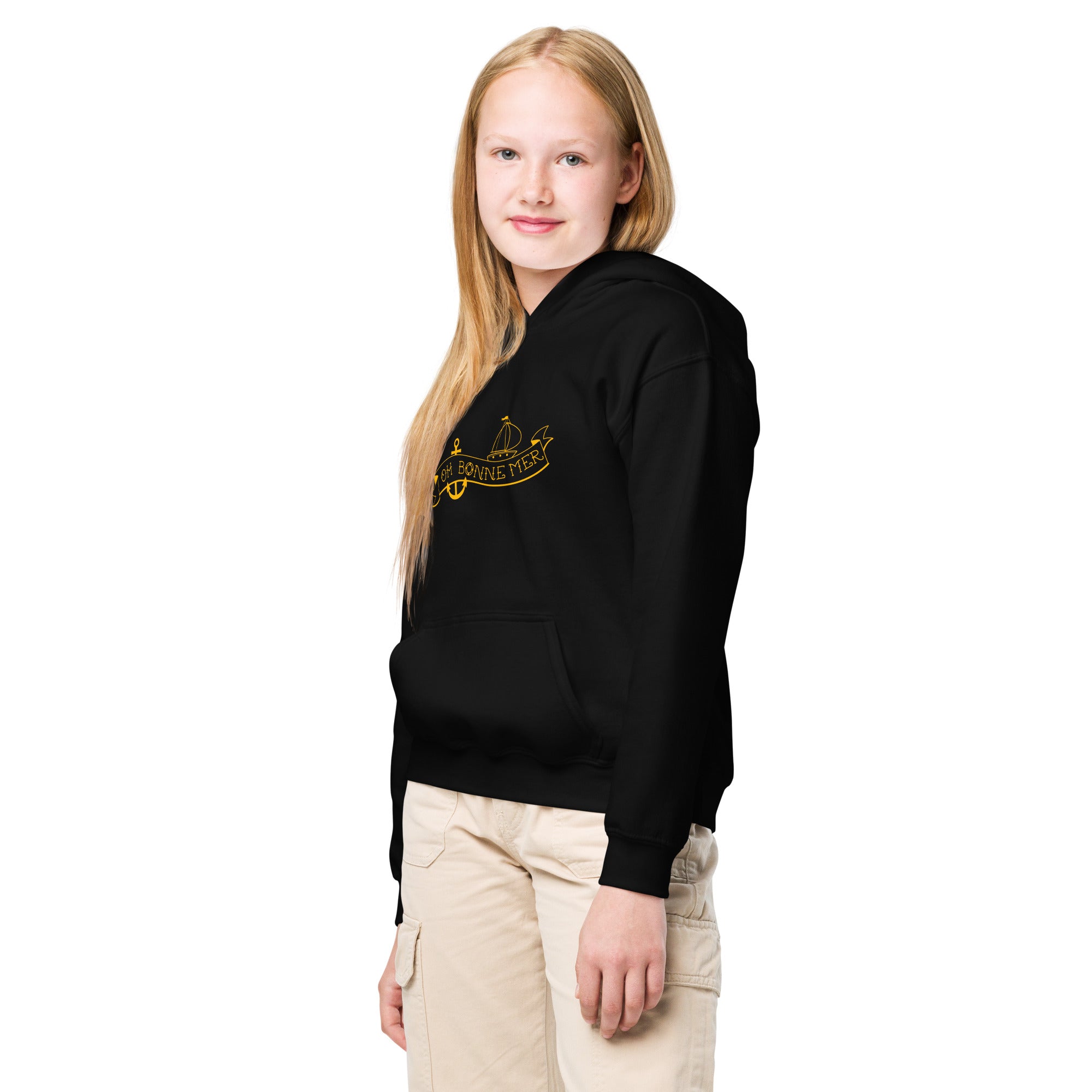 Youth heavy blend hoodie Oh Bonne Mer Tattoo Gold