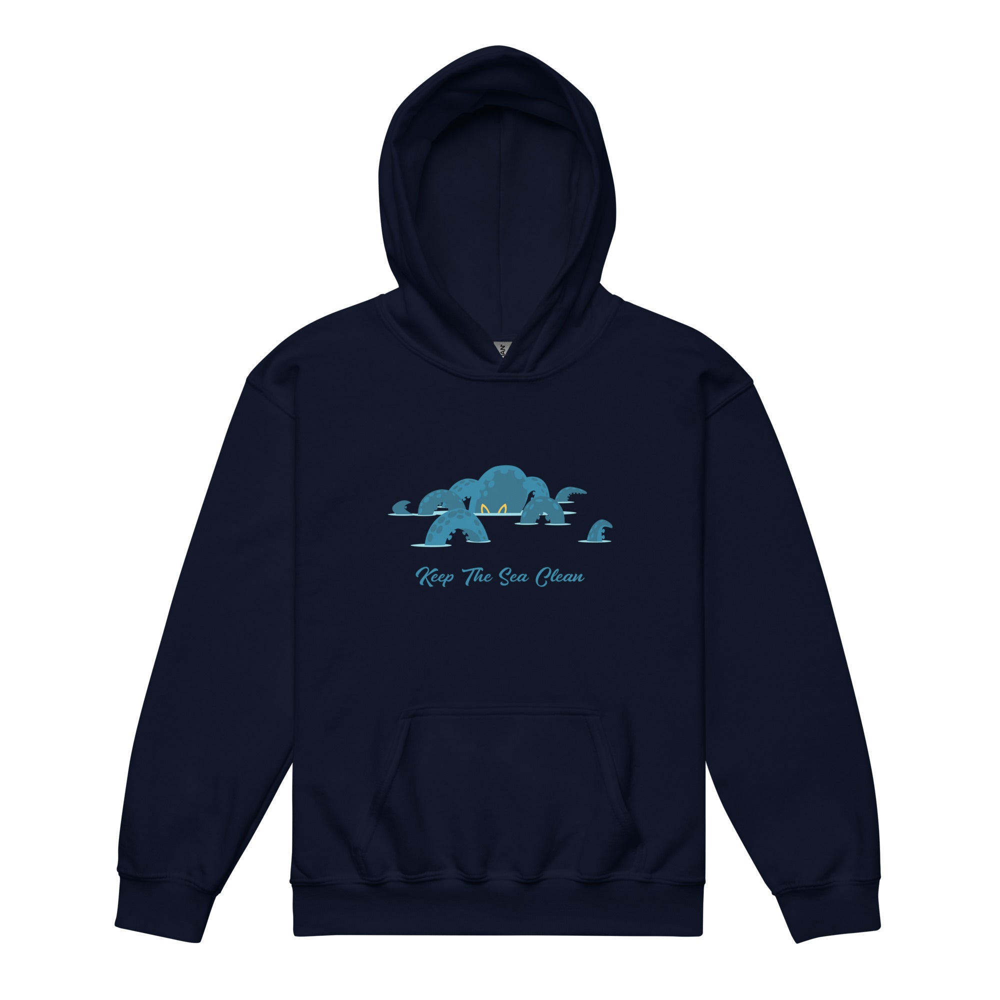 Youth heavy blend hoodie Octopus Blue