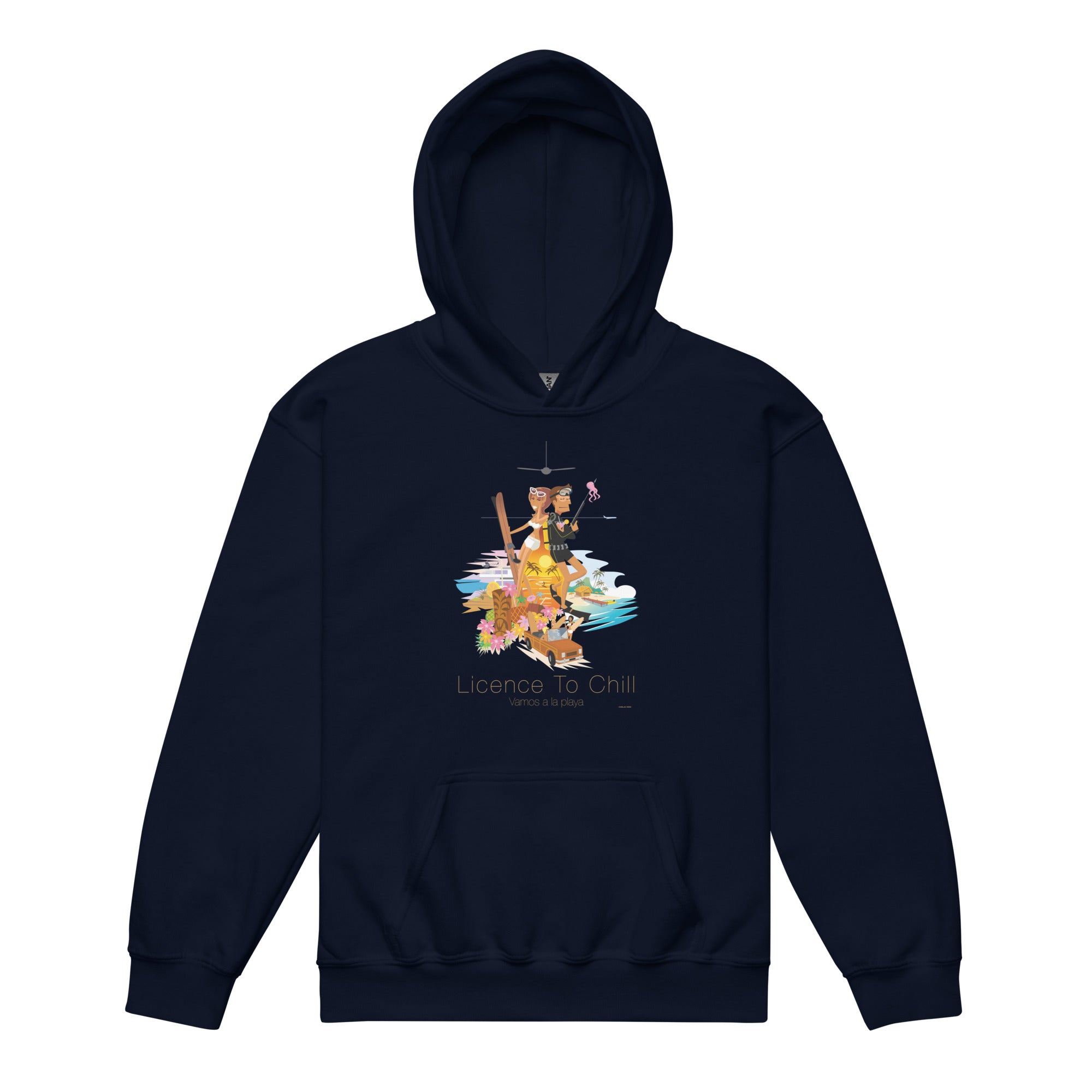 Youth heavy blend hoodie License to Chill Vamos a la Playa