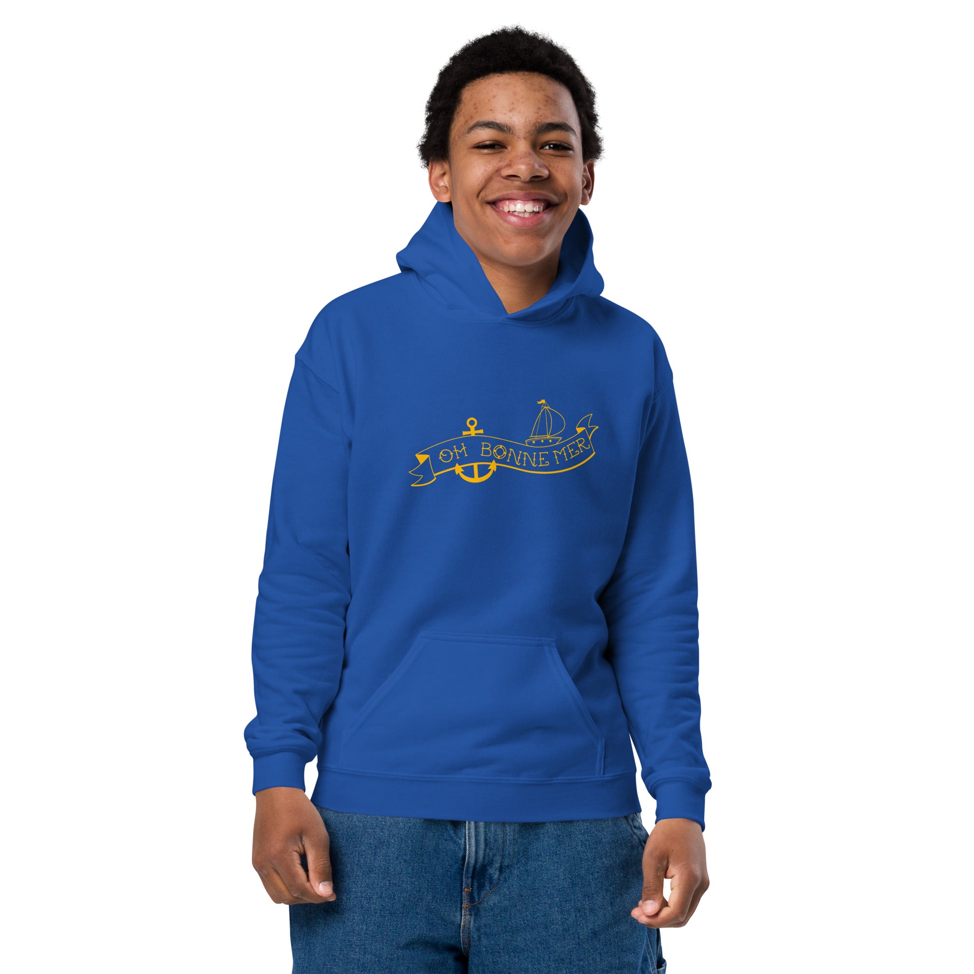 Youth heavy blend hoodie Oh Bonne Mer Tattoo Gold