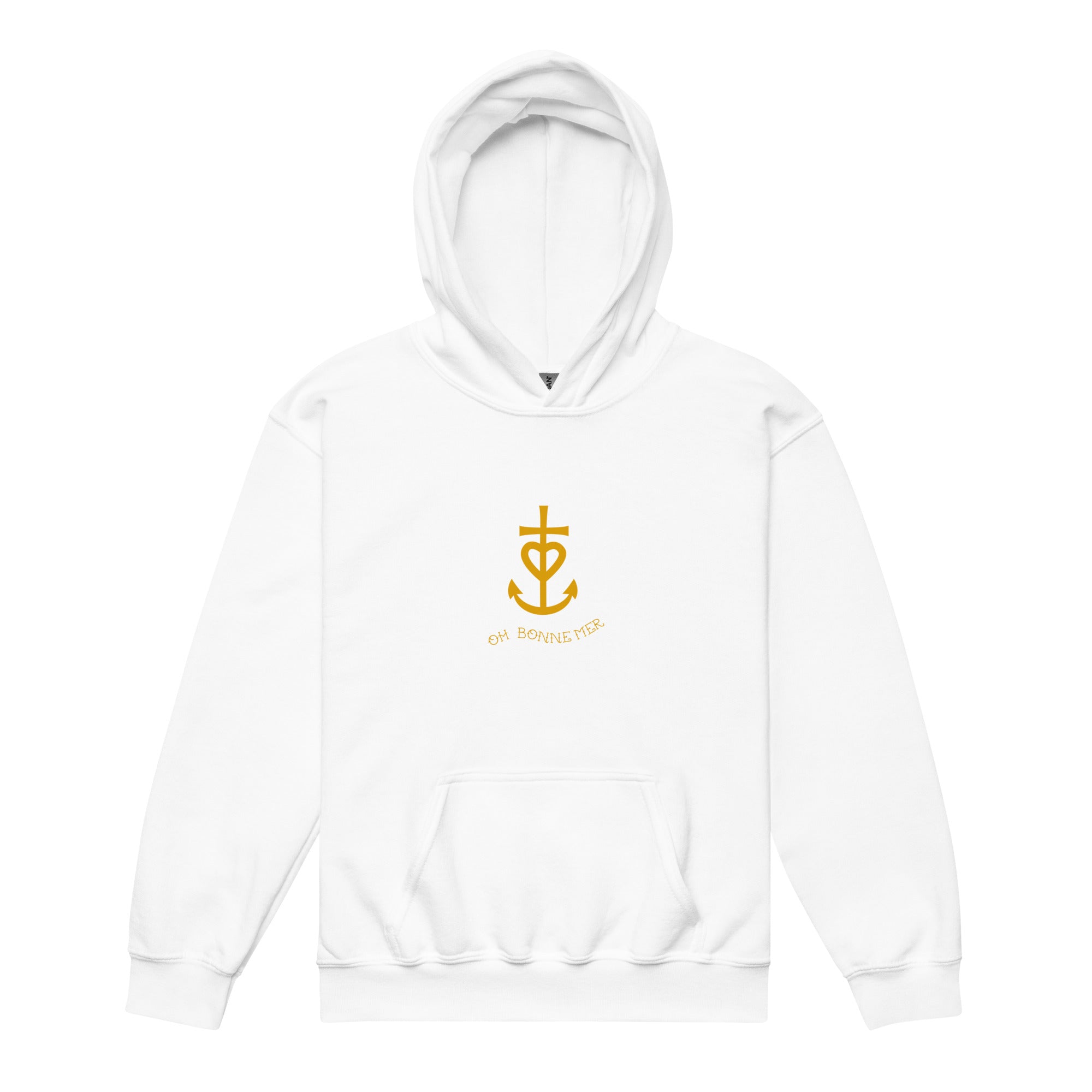 Youth heavy blend hoodie Croix de Camargue Gold