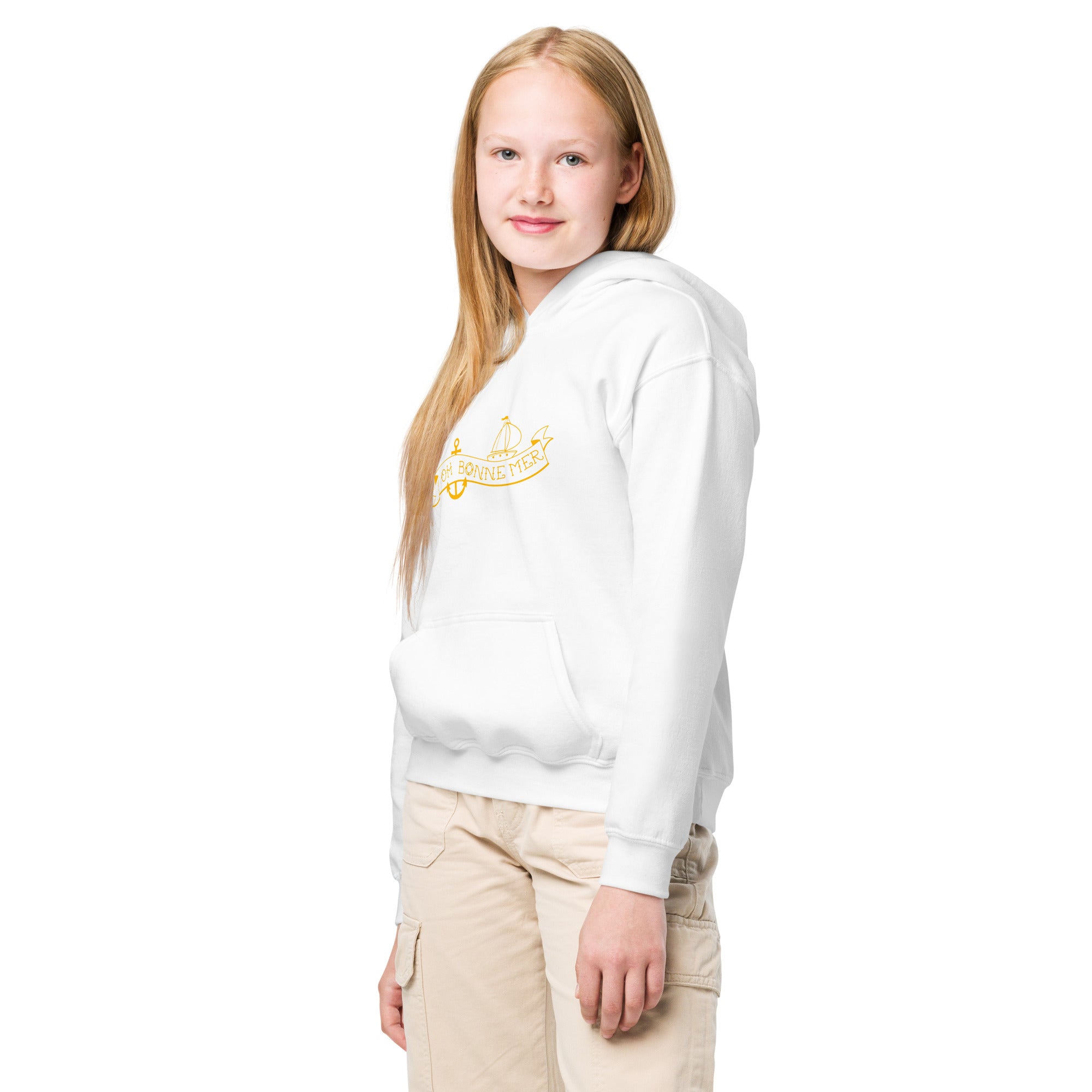 Youth heavy blend hoodie Oh Bonne Mer Tattoo Gold