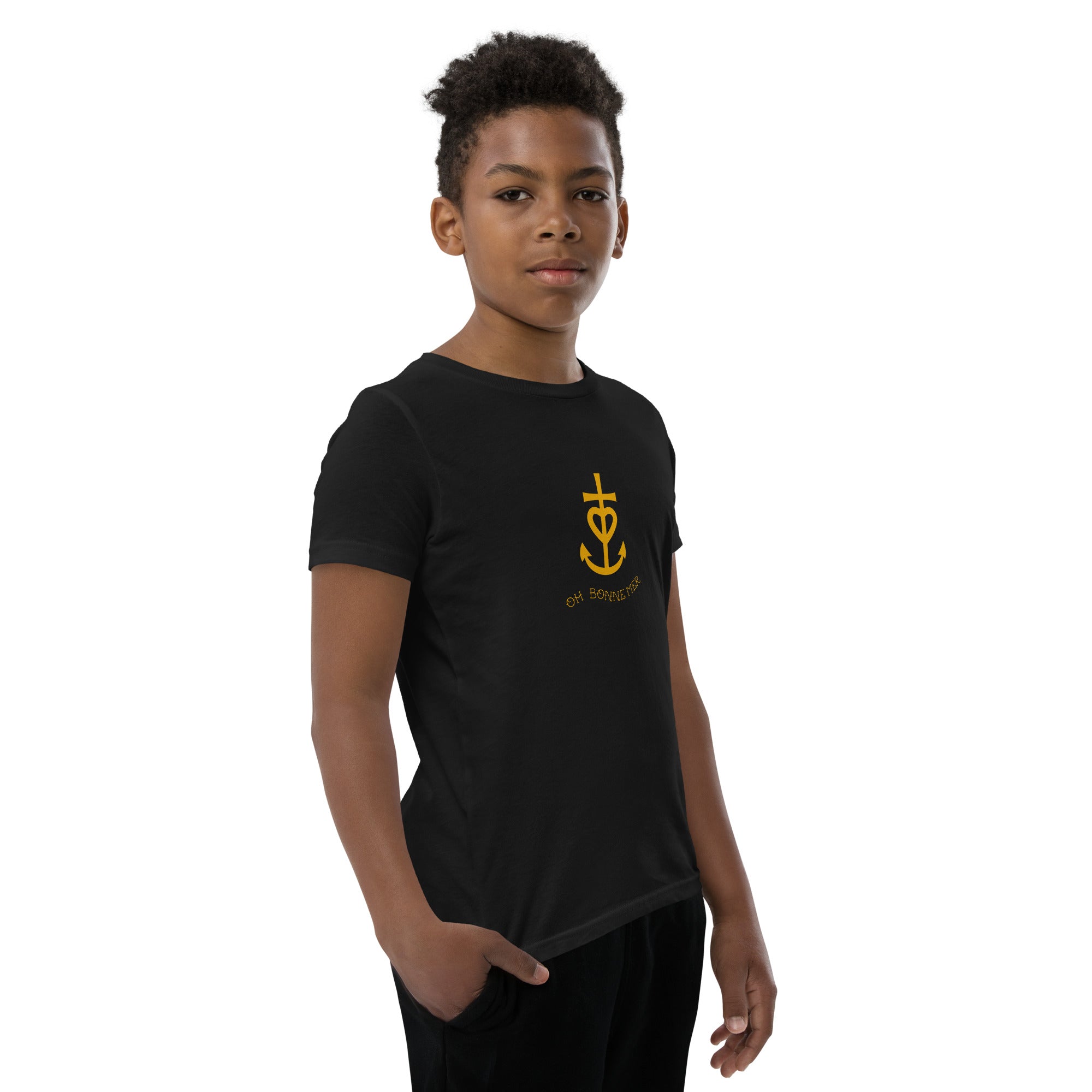 Youth Staple T-shirt Croix de Camargue Gold