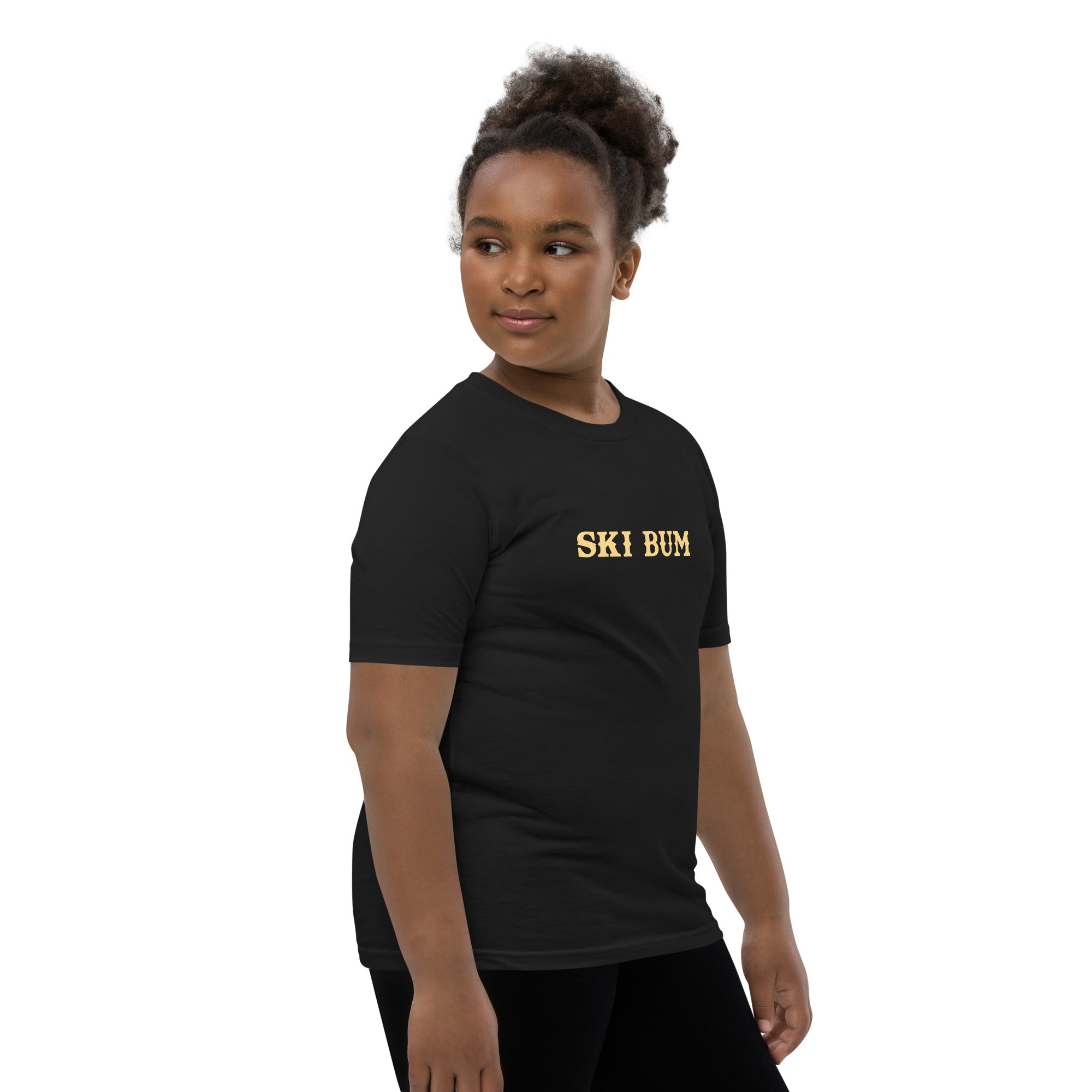 T-shirt classique enfant Ski Bum texte clair