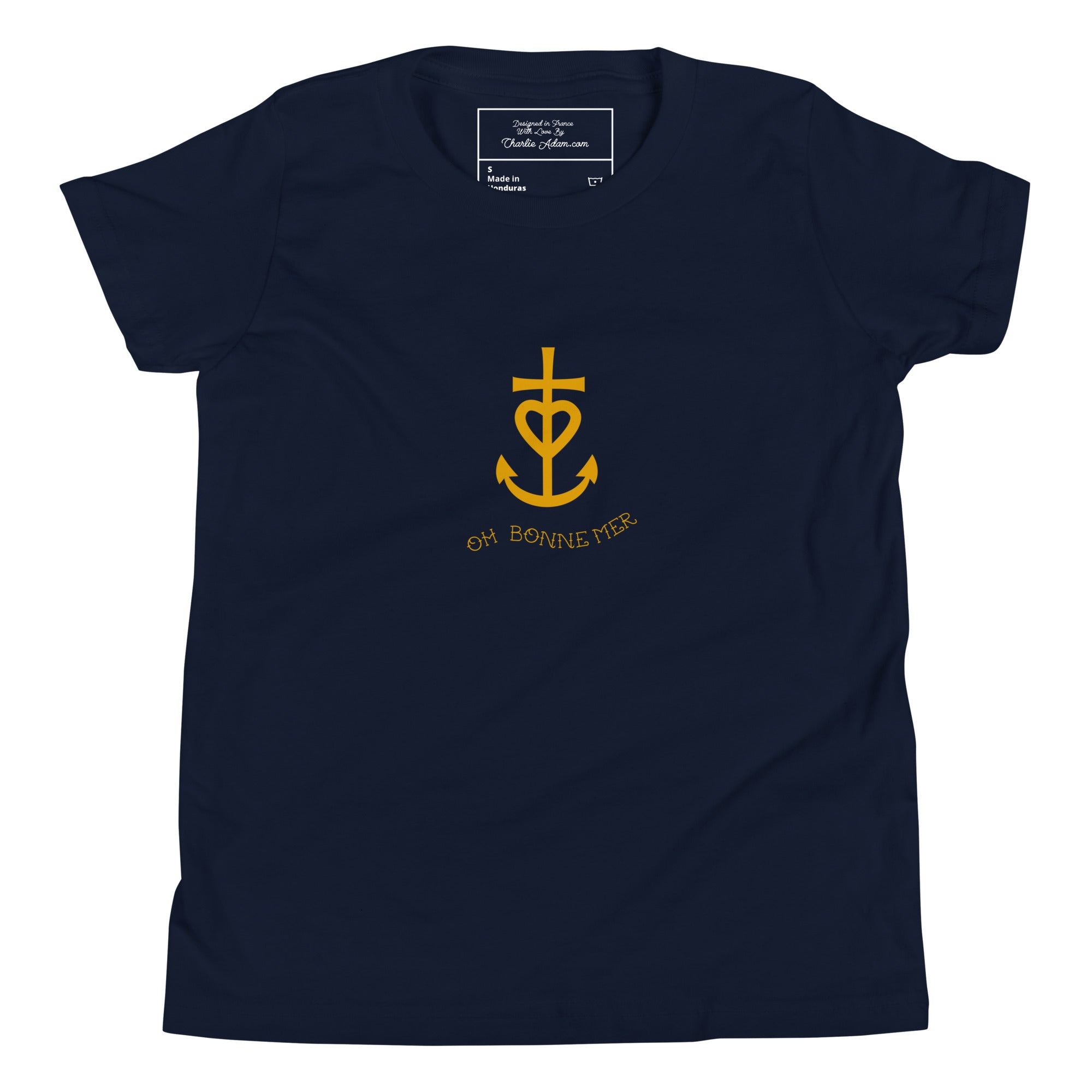 Youth Staple T-shirt Croix de Camargue Gold