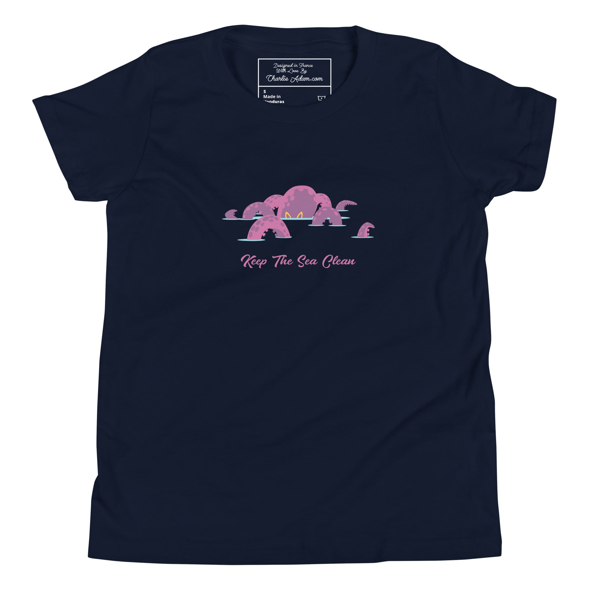 T-shirt pour adolescent Octopus Purple