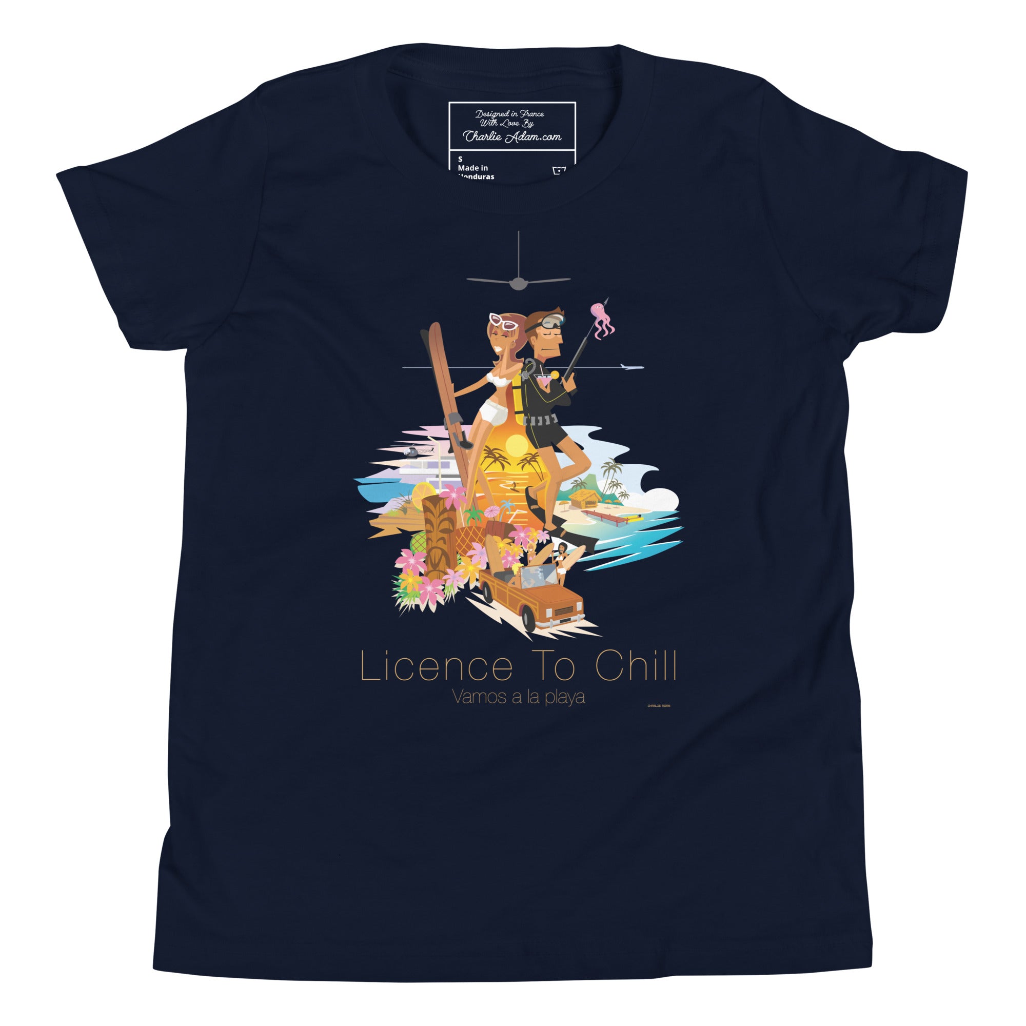 Youth Staple T-shirt License to Chill Vamos a la Playa