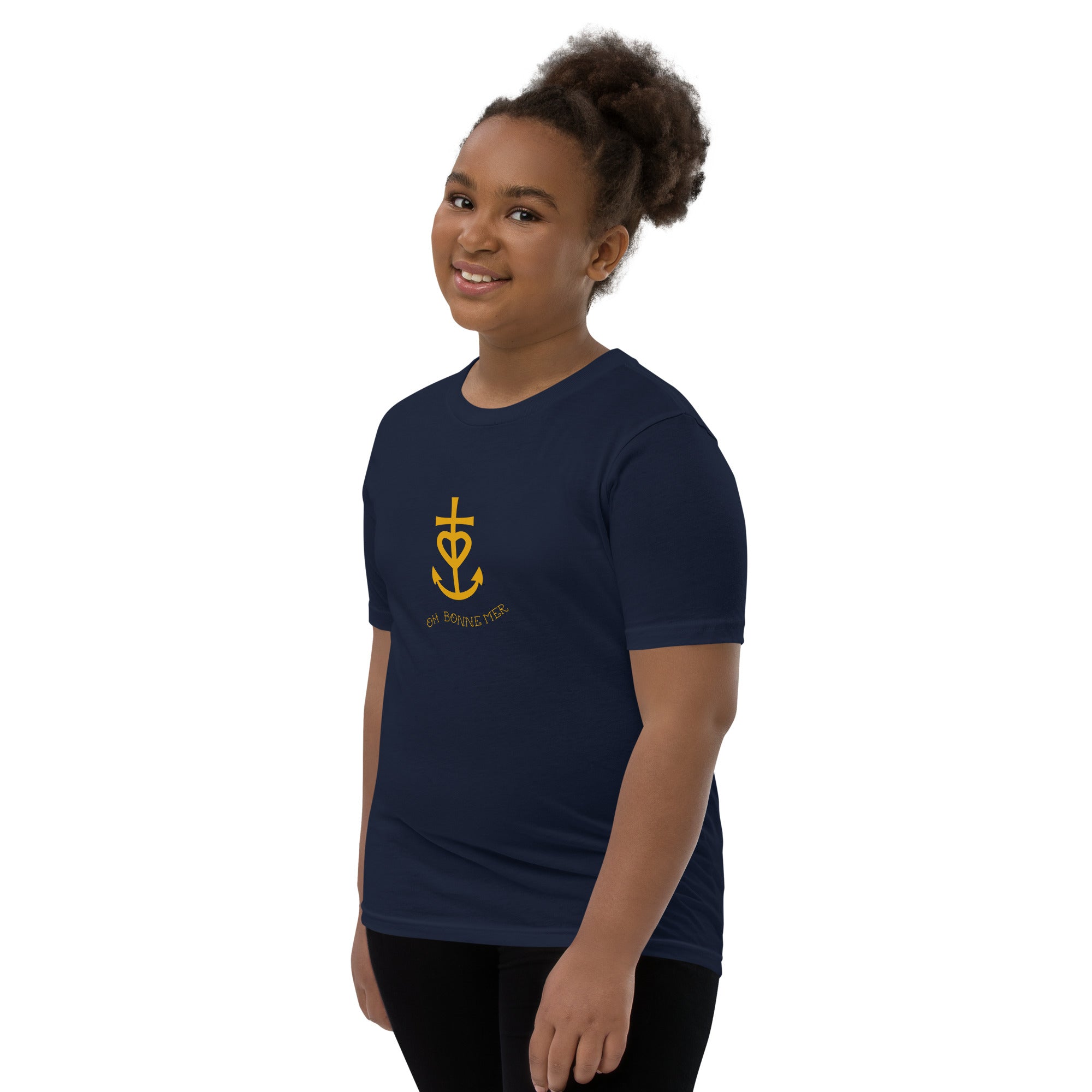 Youth Staple T-shirt Croix de Camargue Gold