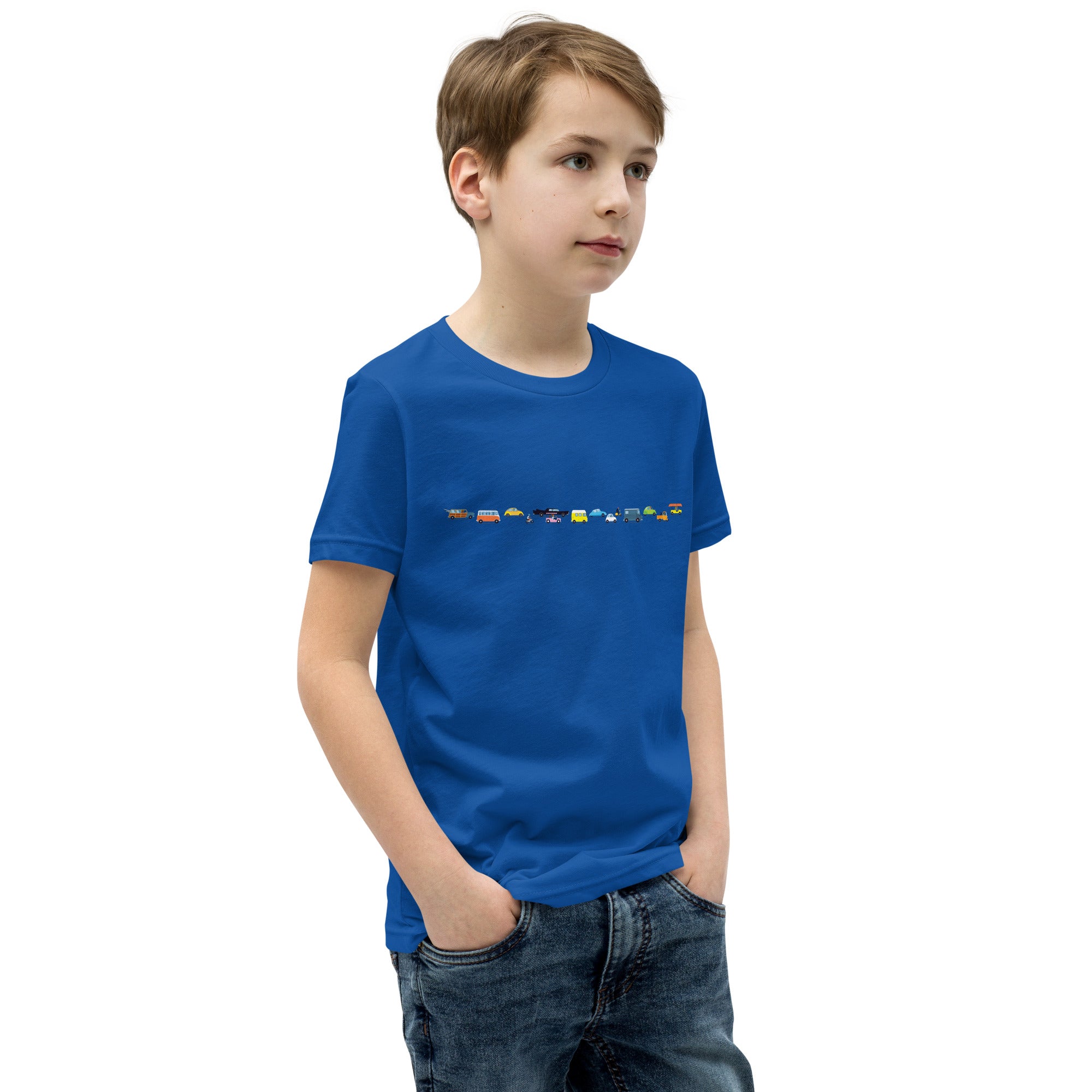 T-shirt classique enfant Vintage Cars Traffic Jam