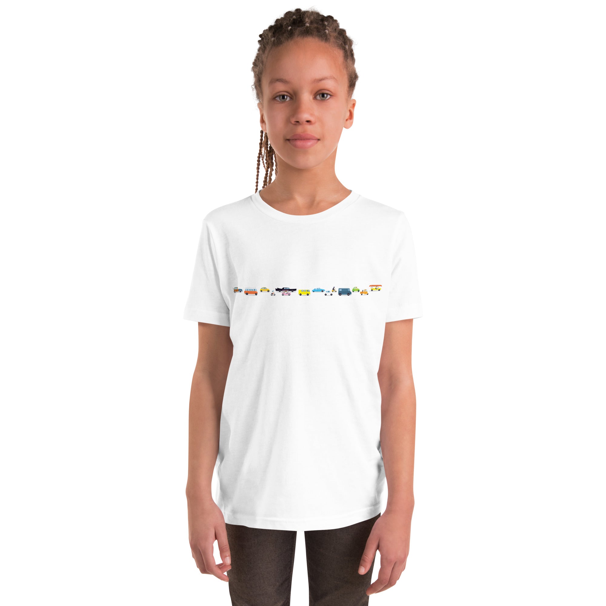 T-shirt pour adolescent Vintage Cars Traffic Jam