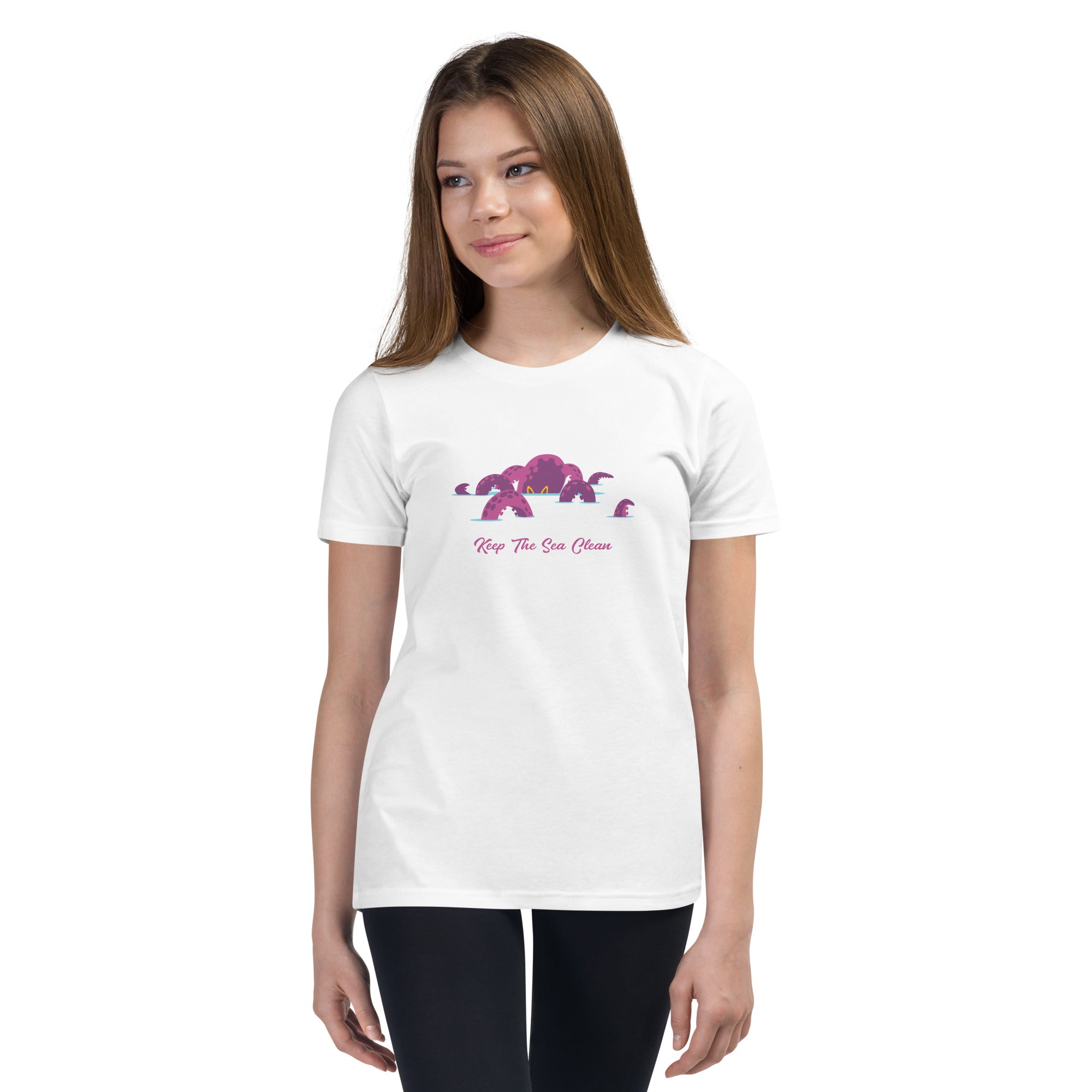 Teenager T-Shirt Octopus Purple