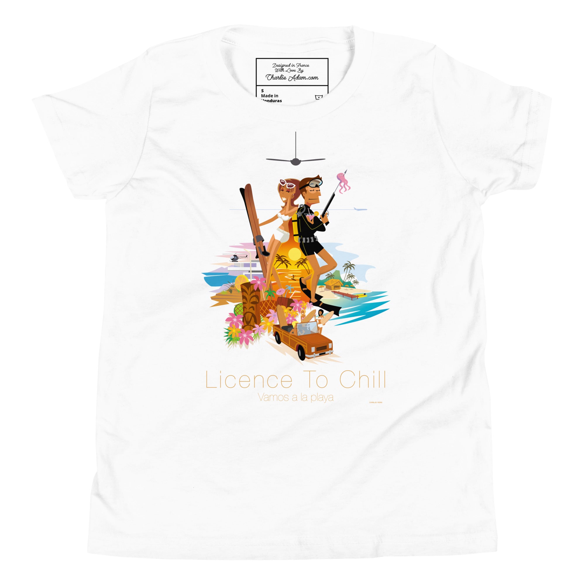 Youth Staple T-shirt License to Chill Vamos a la Playa